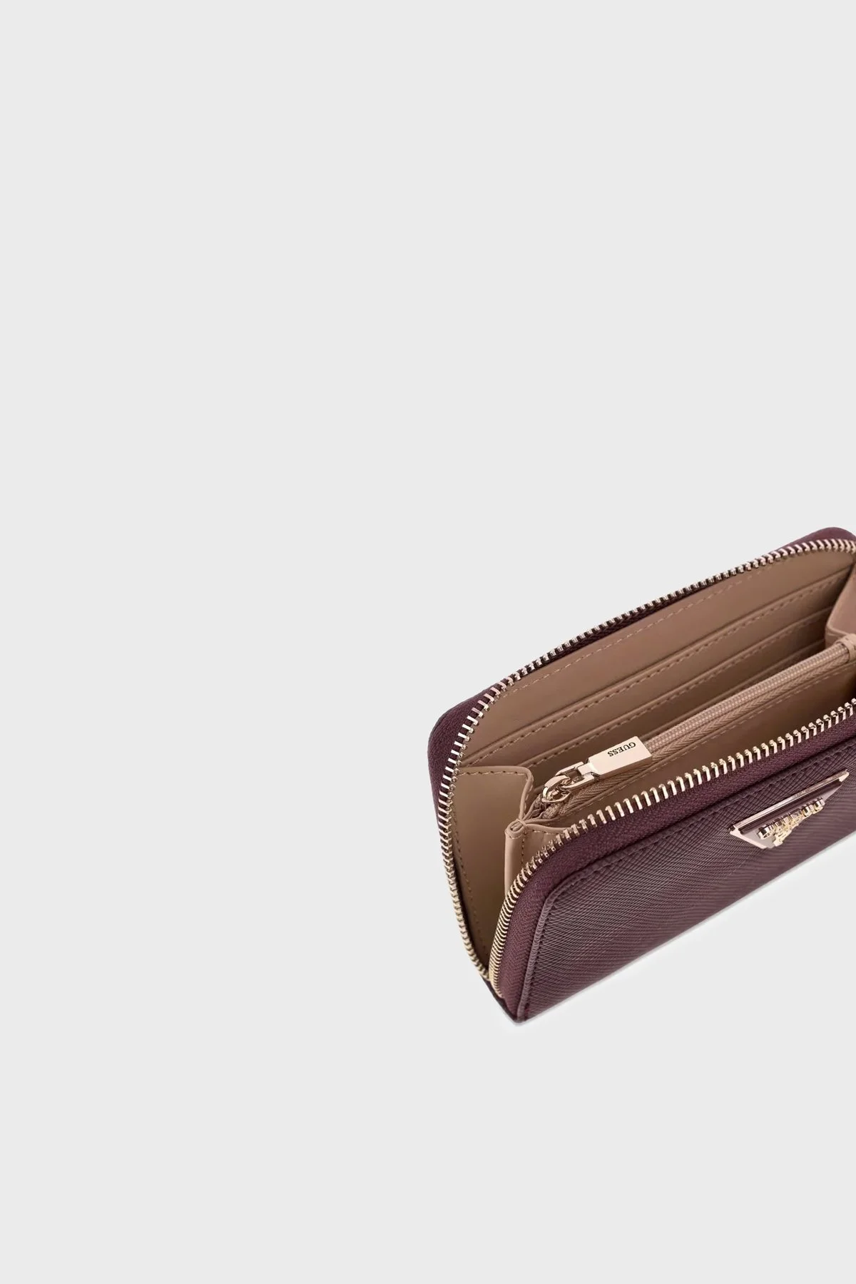 Guess Laurel Logolu Fermuarlı SWZG7459140 Kadın Cüzdan SWZG74 59140 BUR Bordo - 4