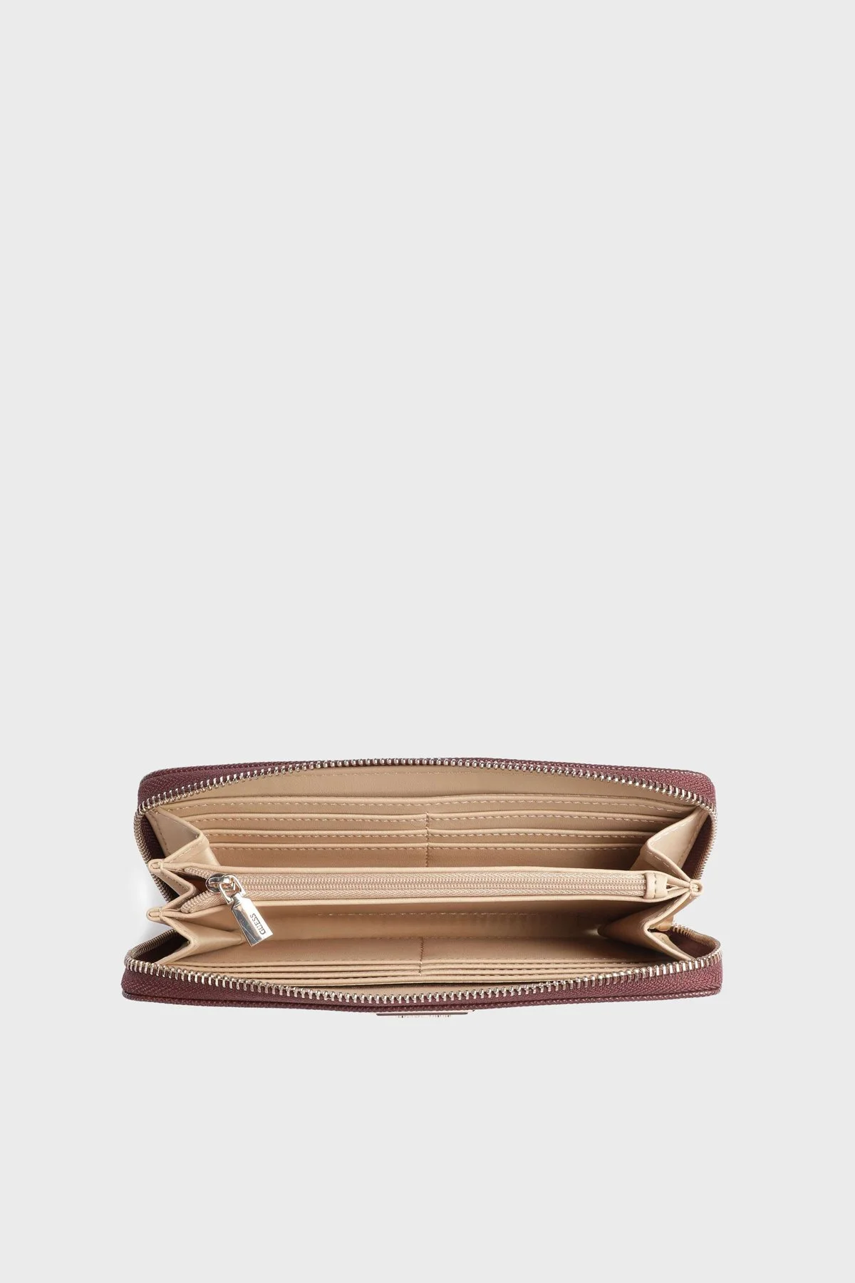 Guess Laurel Logolu Fermuarlı SWZG7459146 Kadın Cüzdan SWZG74 59146 BUR Bordo - 4