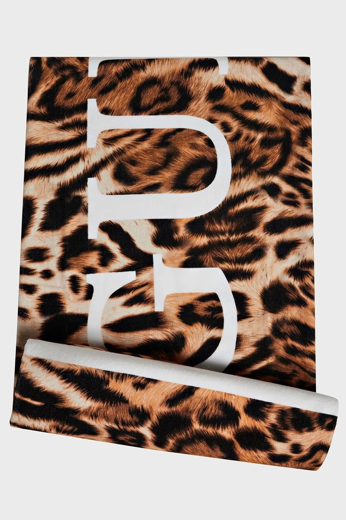 Guess Leopar Desenli Pamuklu 100 x 180 cm Bayan Plaj Havlusu E3GZ08KBN40 P17U LEOPAR - 2