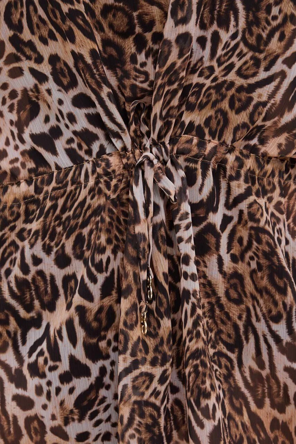 Guess Leopar Relaxed Fit Büzgülü E4GK05WDW82 Bayan Kimono E4GK05 WDW82 P122 LEOPAR - 10