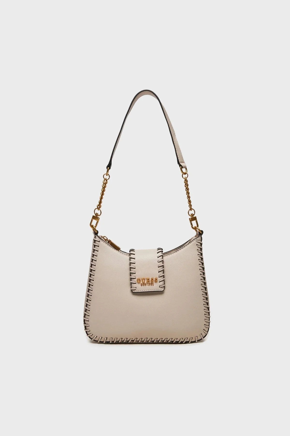 Guess Libera Logolu Çıkarılabilir Zincir Askılı HWBA9002020 Bayan Çanta HWBA90 02020 STO KREM - 1