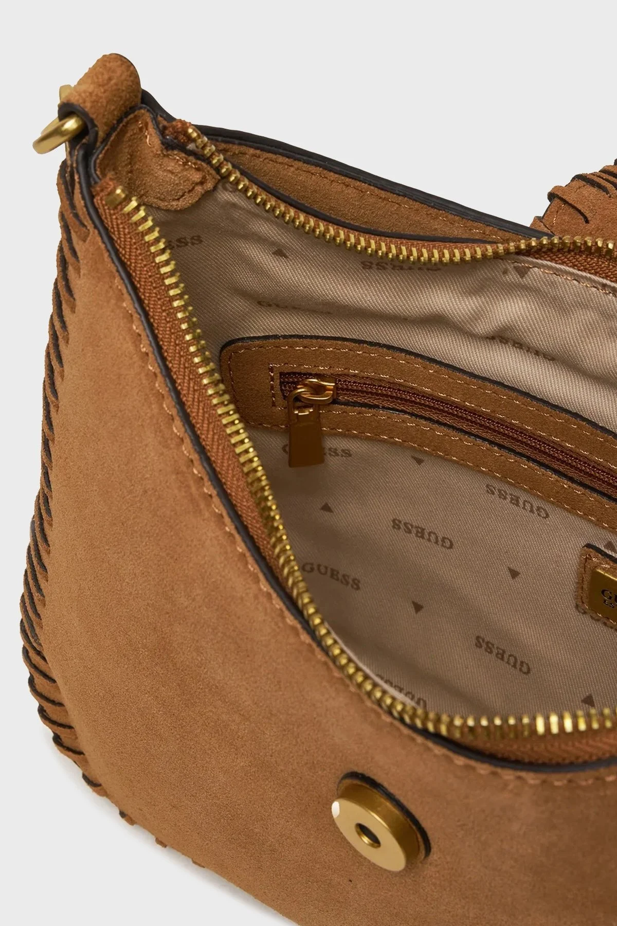 Guess Libera Logolu Süet HWSA9002020 Bayan Çanta HWSA90 02020 COG TABA - 5