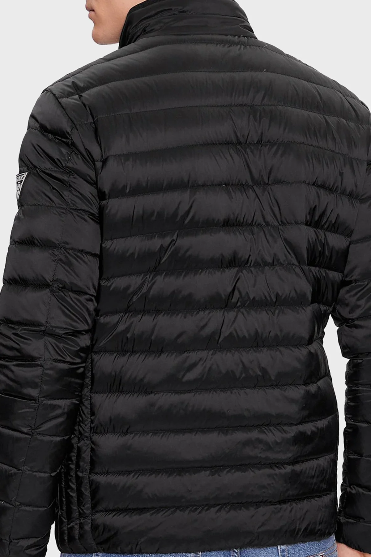 Guess Light Kapitoneli Regular Fit Kuş Tüyü Dolgulu Şişme M1RL47WDQ50 Erkek Mont M1RL47 WDQ50 JBLK SİYAH - 2