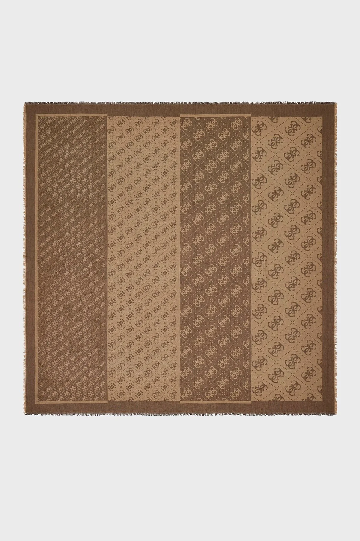 Guess Lindsey Logolu 120 x 120 cm AW5526VIS03 Kadın Eşarp AW5526 VIS03 BNL Kahve - 1