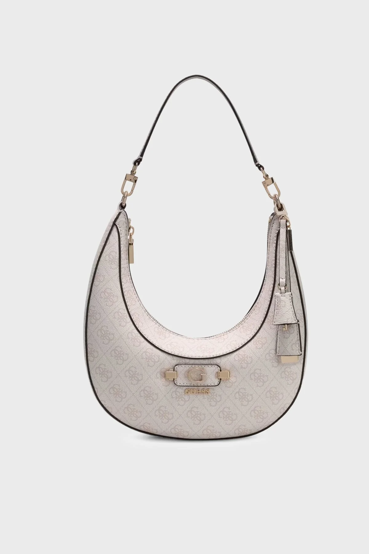 Guess Lindsey Logolu Çıkarılabilir Askılı HWSG9749010 Kadın Çanta HWSG97 49010 BNN Krem - 1