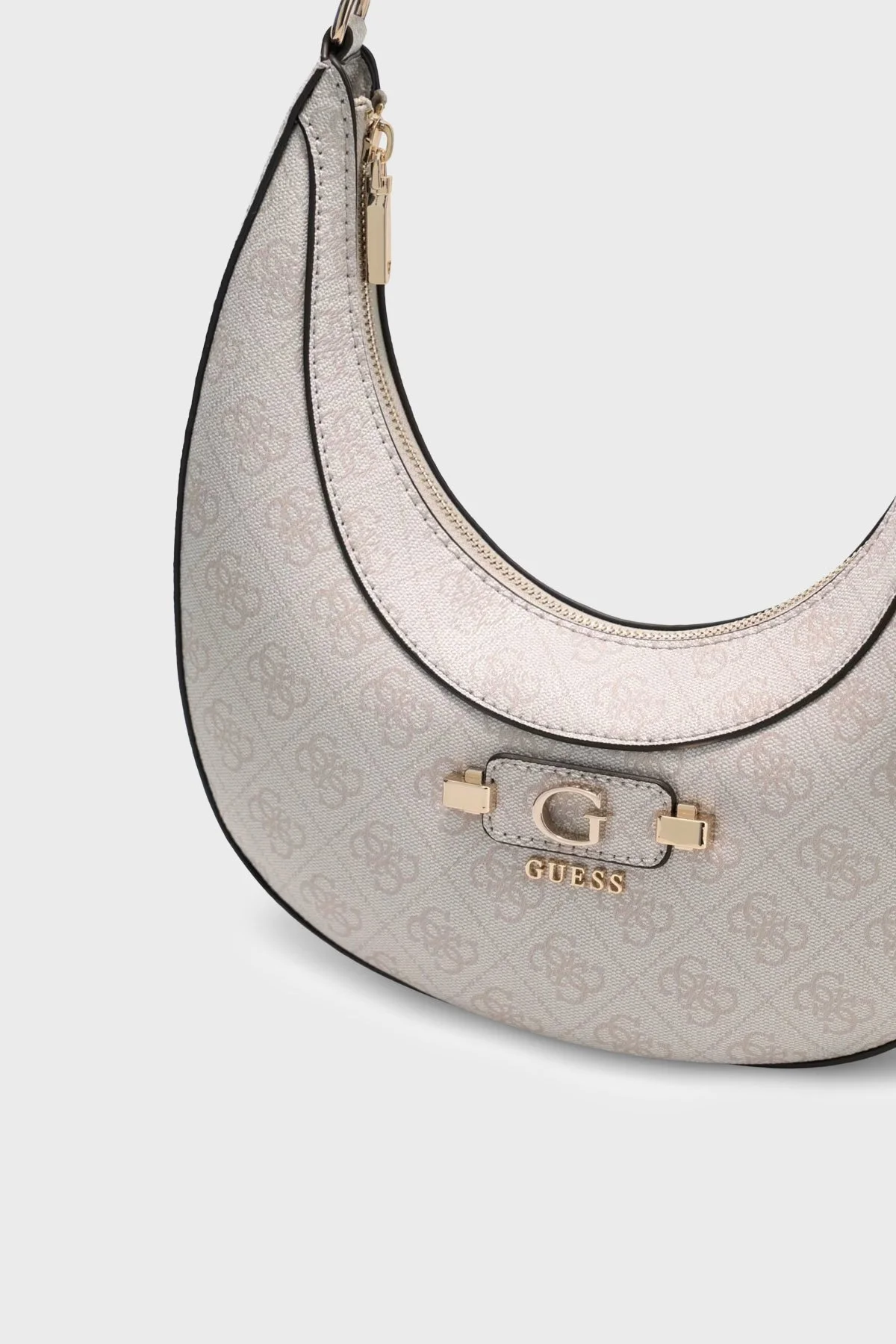 Guess Lindsey Logolu Çıkarılabilir Askılı HWSG9749010 Kadın Çanta HWSG97 49010 BNN Krem - 4