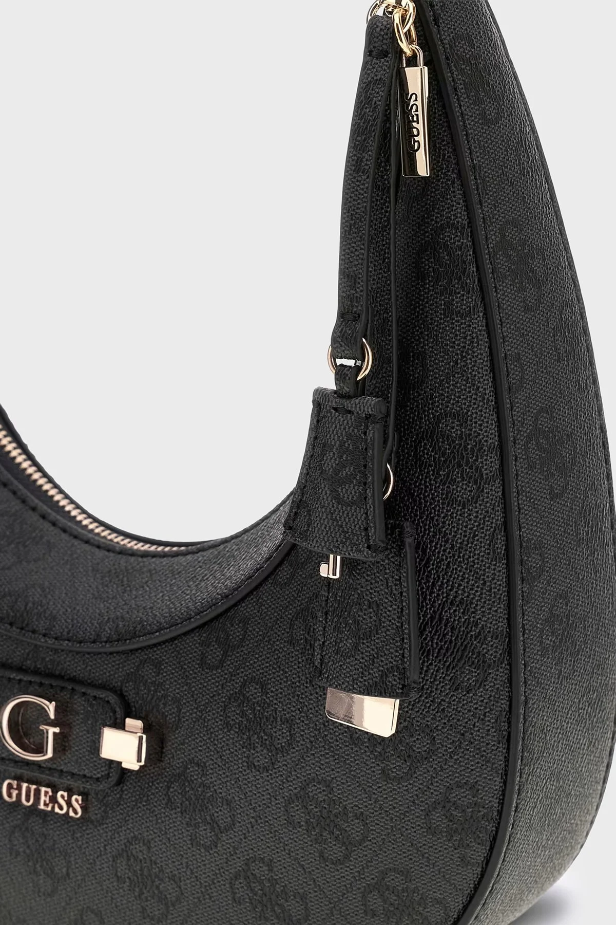 Guess Lindsey Logolu Çıkarılabilir Askılı HWSG9749010 Kadın Çanta HWSG97 49010 CLO Antrasit - 4