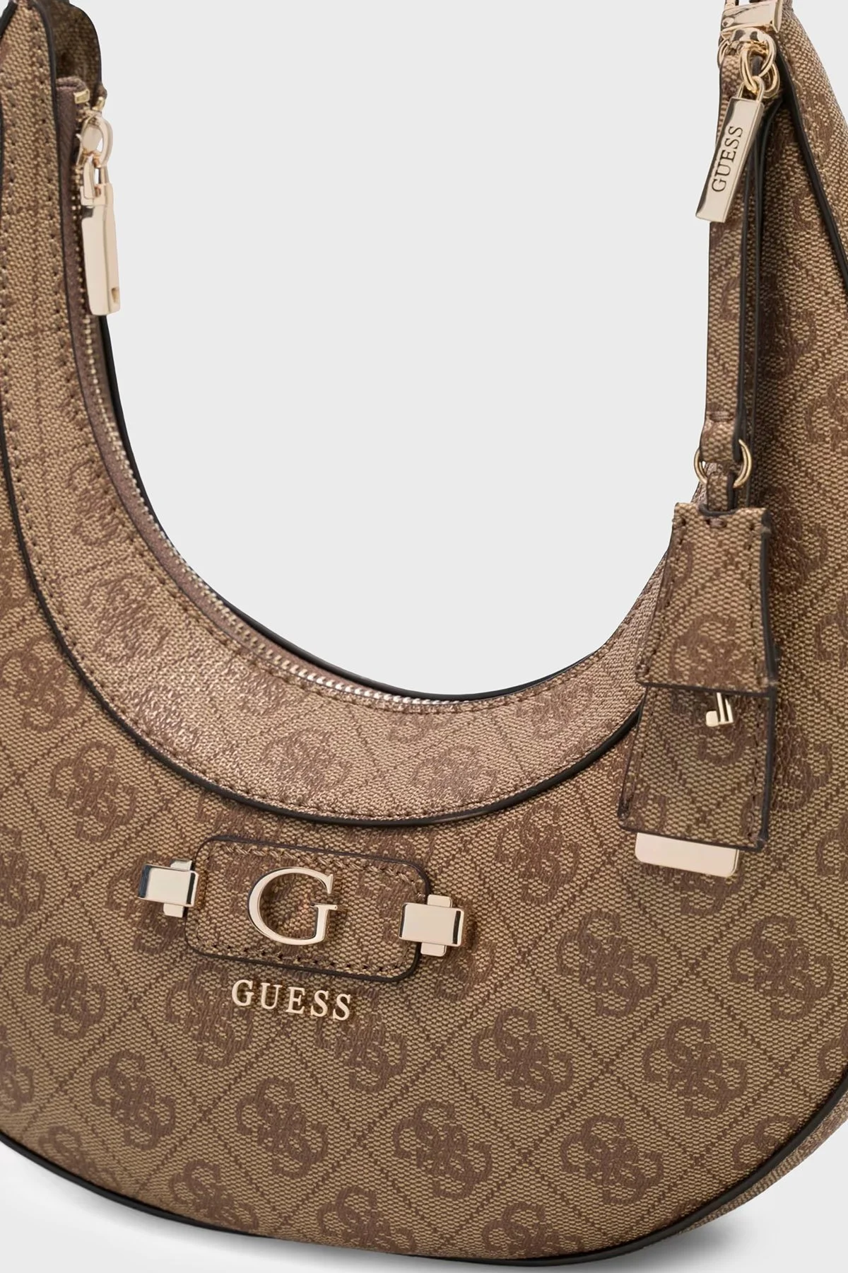 Guess Lindsey Logolu Çıkarılabilir Askılı HWSG9749010 Kadın Çanta HWSG97 49010 LTL Kahve - 4