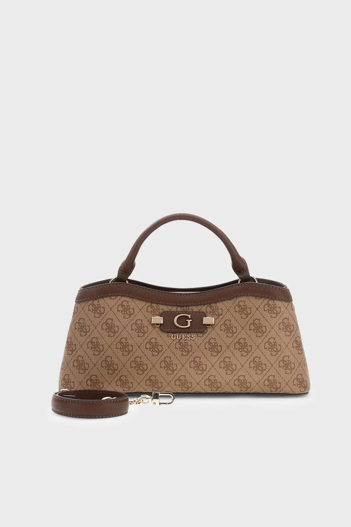 Guess Lindsey Logolu Çıkarılabilir Zincir Askılı HWSG9749050 Kadın Çanta HWSG97 49050 LTL Kahve - 4