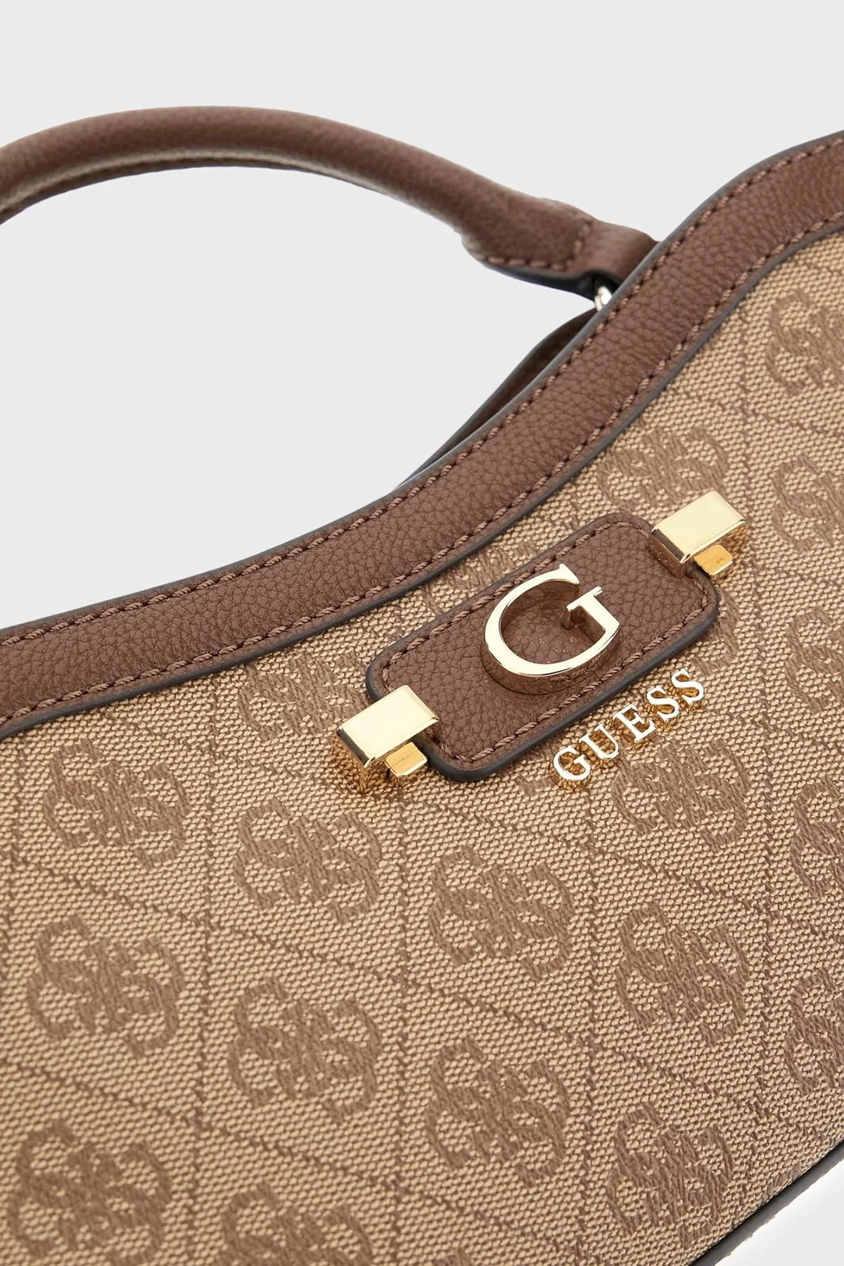 Guess Lindsey Logolu Çıkarılabilir Zincir Askılı HWSG9749050 Kadın Çanta HWSG97 49050 LTL Kahve - 5