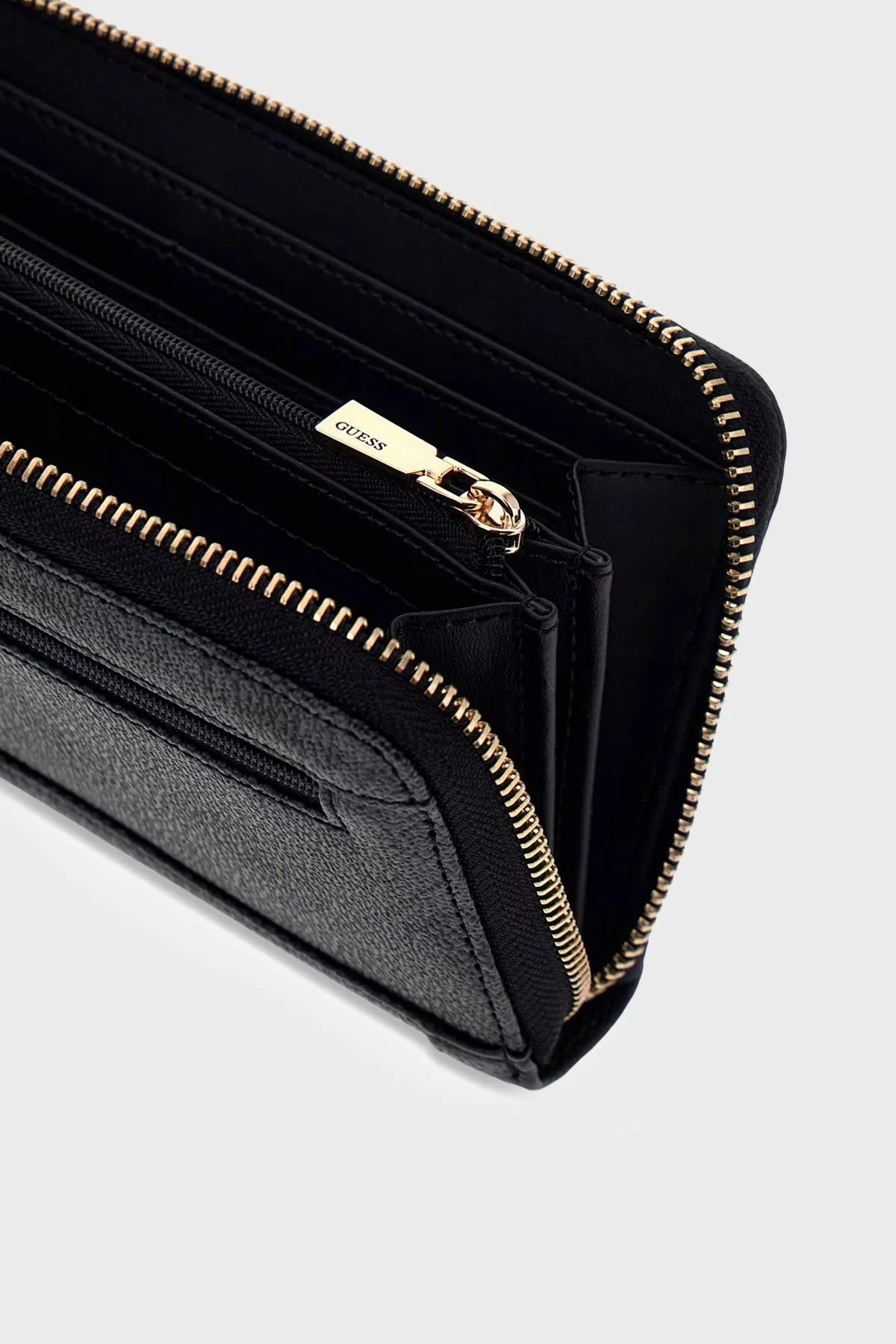 Guess Lindsey Logolu Fermuarlı SWSG9749146 Kadın Cüzdan SWSG97 49146 CLO Antrasit - 4
