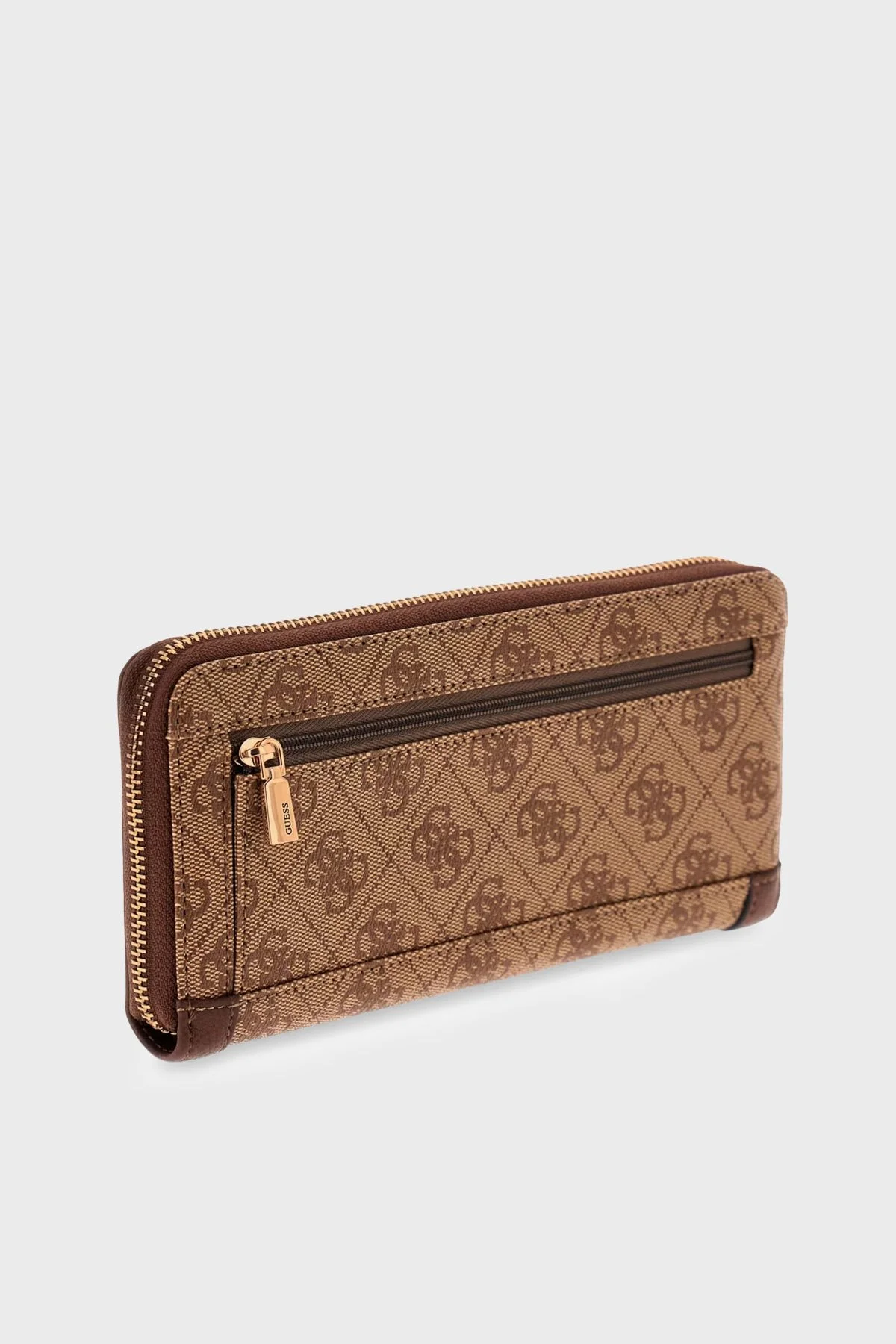 Guess Lindsey Logolu Fermuarlı SWSG9749146 Kadın Cüzdan SWSG97 49146 LTL Kahve - 3