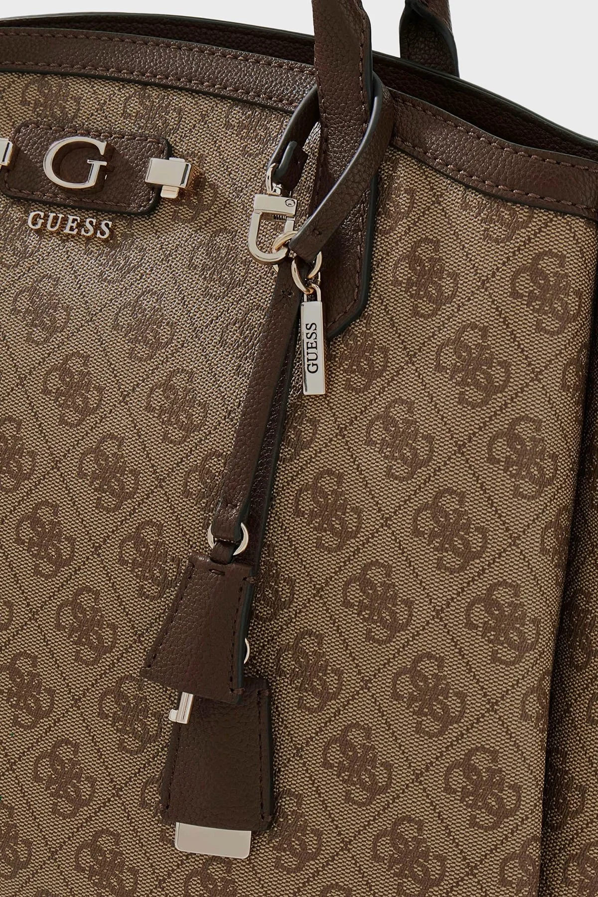 Guess Lindsey Logolu Omuz Askılı HWSG9749230 Kadın Çanta HWSG97 49230 LTL Kahve - 5