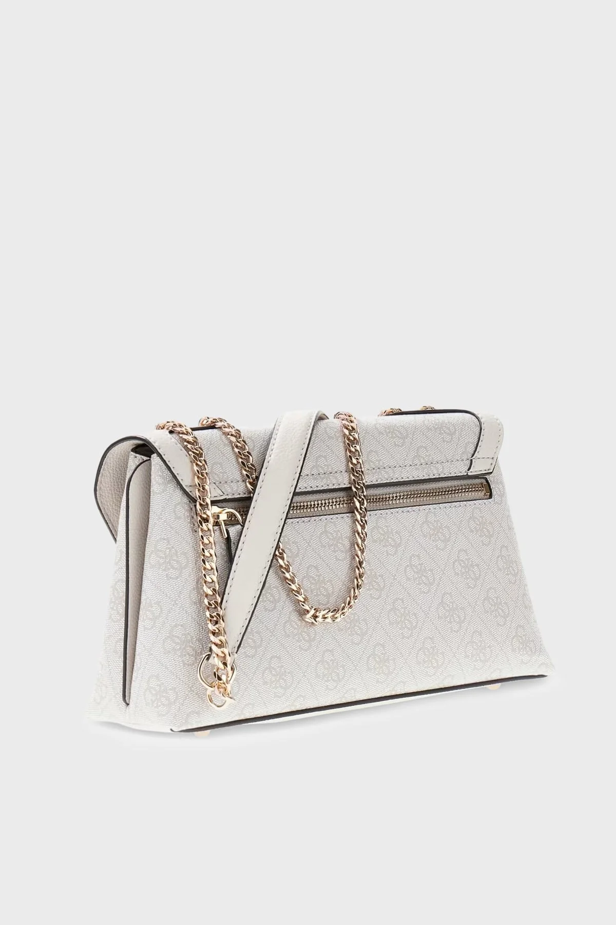Guess Lindsey Logolu Zincir Askılı HWSG9749210 Kadın Çanta HWSG97 49210 BNN Krem - 4