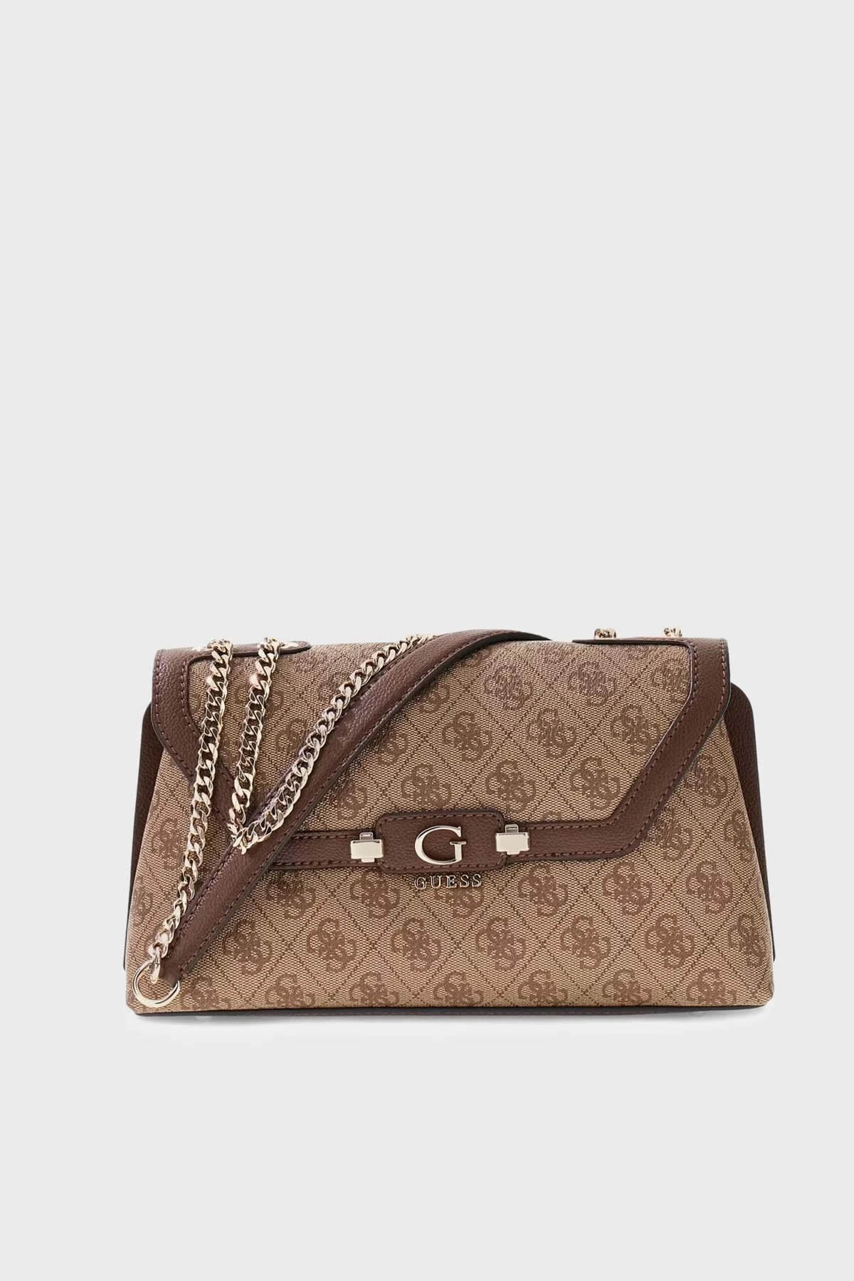 Guess Lindsey Logolu Zincir Askılı HWSG9749210 Kadın Çanta HWSG97 49210 LTL Kahve - 1
