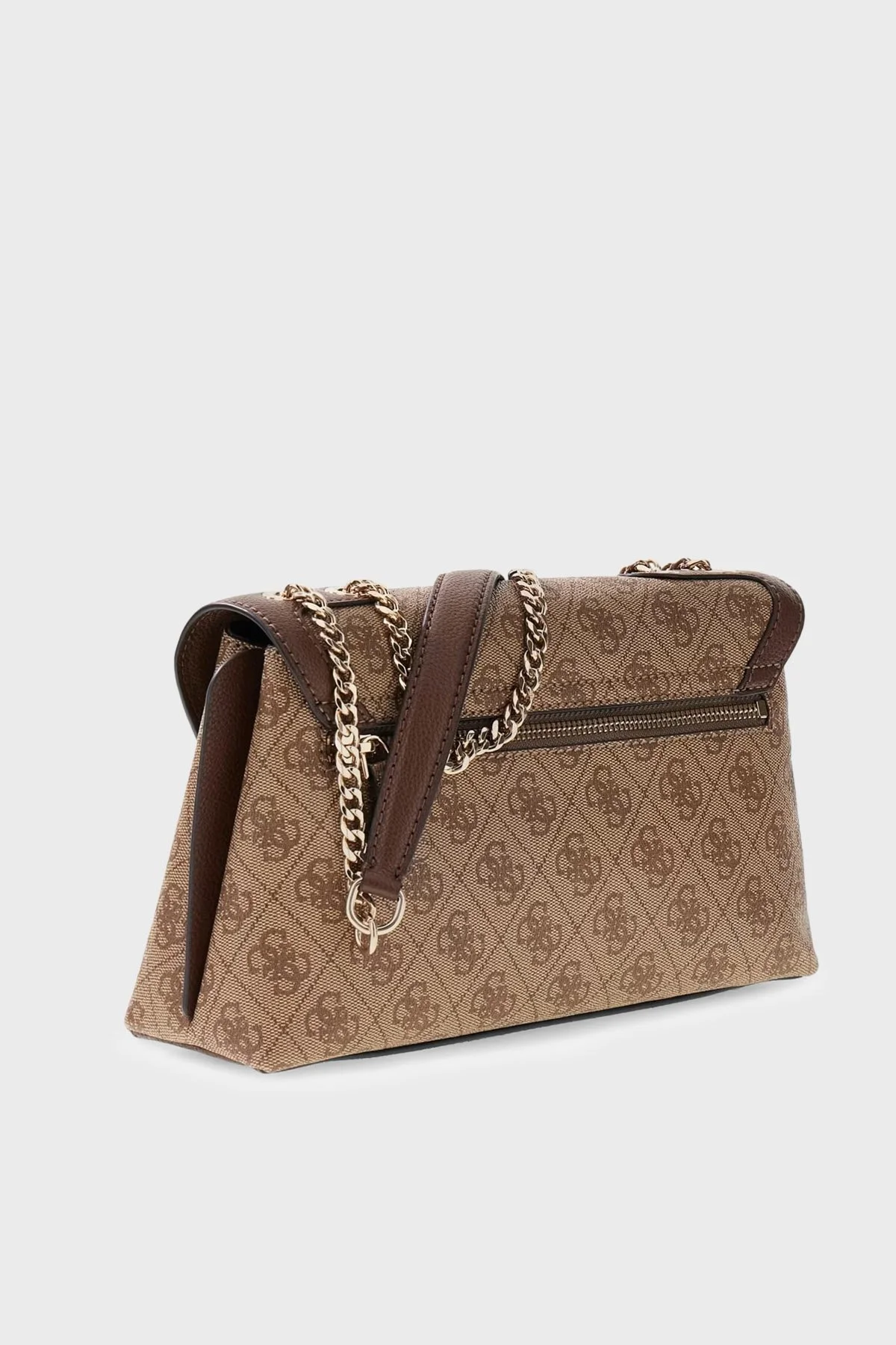 Guess Lindsey Logolu Zincir Askılı HWSG9749210 Kadın Çanta HWSG97 49210 LTL Kahve - 4
