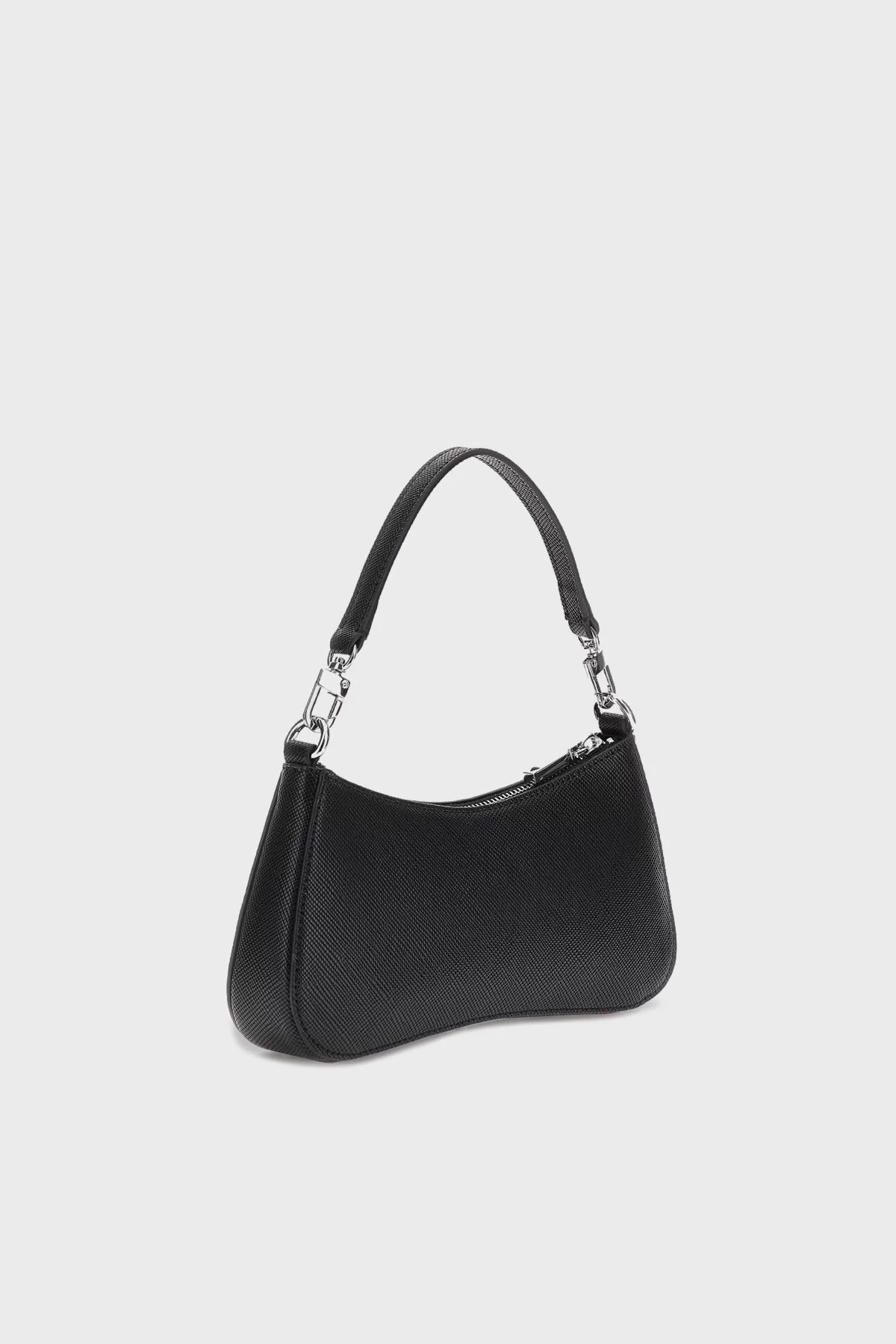 Guess Liona Taşlı Ayarlanabilir ve Çıkarılabilir Uzatma Askılı HWEY9200720BLA Bayan Çanta HWEY9200720 BLA SİYAH - 4