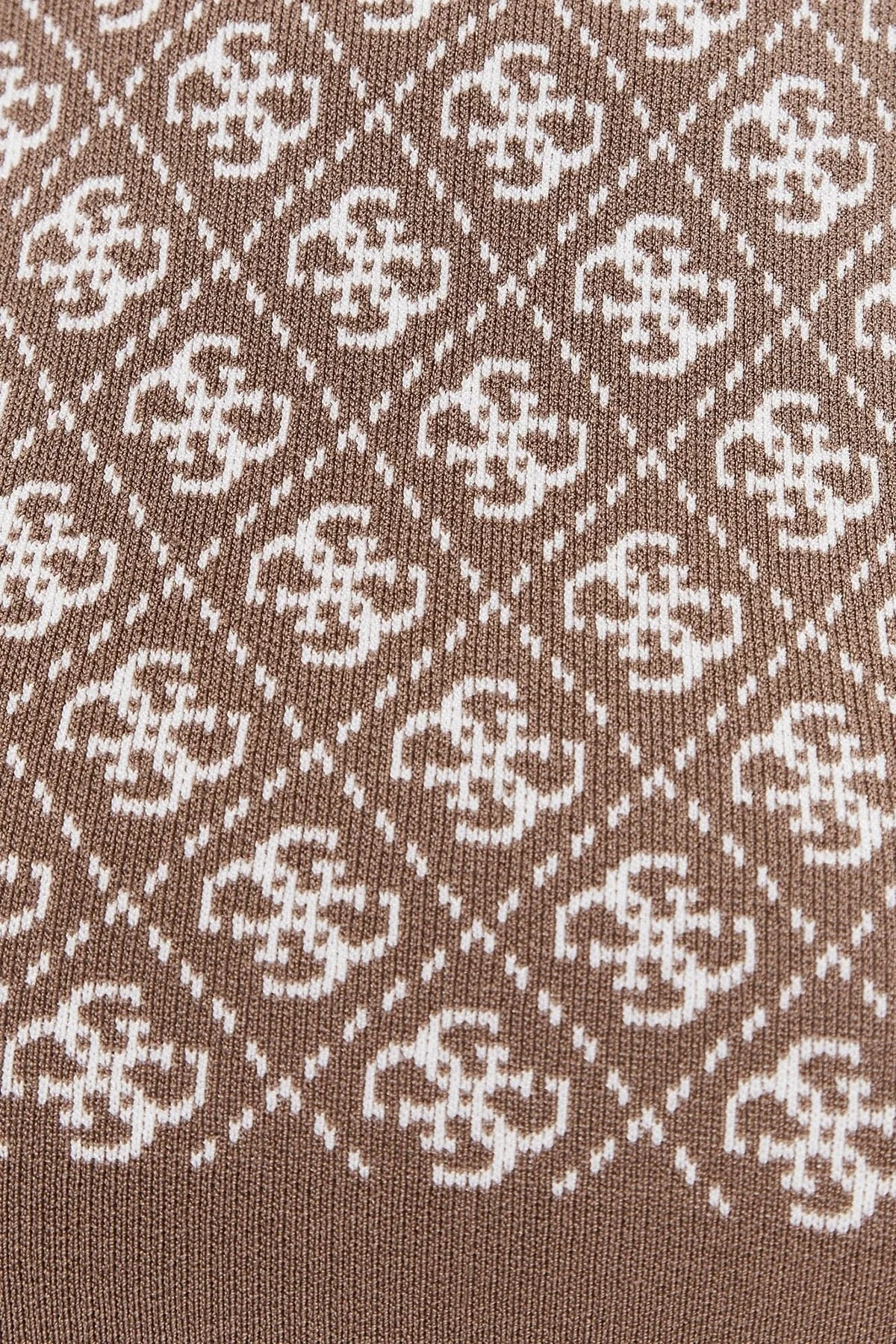 Guess Lise 4G Slim Fit Yarım Balıkçı Yaka Bayan Kazak W3BR81Z37K0 F1MY BEJ - 10