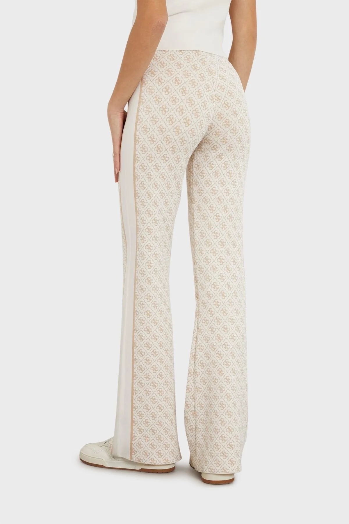 Guess Lise Slim Fit Triko W3YB38Z37K0 Bayan Pantolon W3YB38 Z37K0 F1GL EKRU - 4