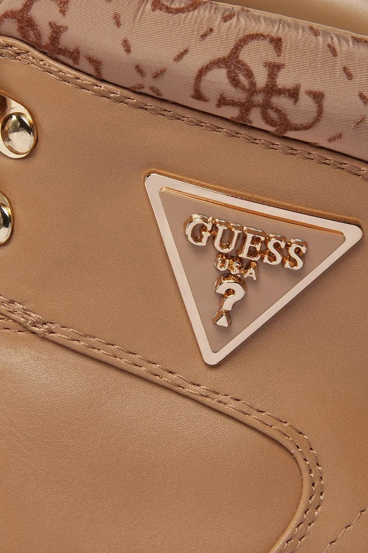 Guess Lofira Logolu Bayan Bot FL8LOFELE12 BEIGE CAMEL - 6