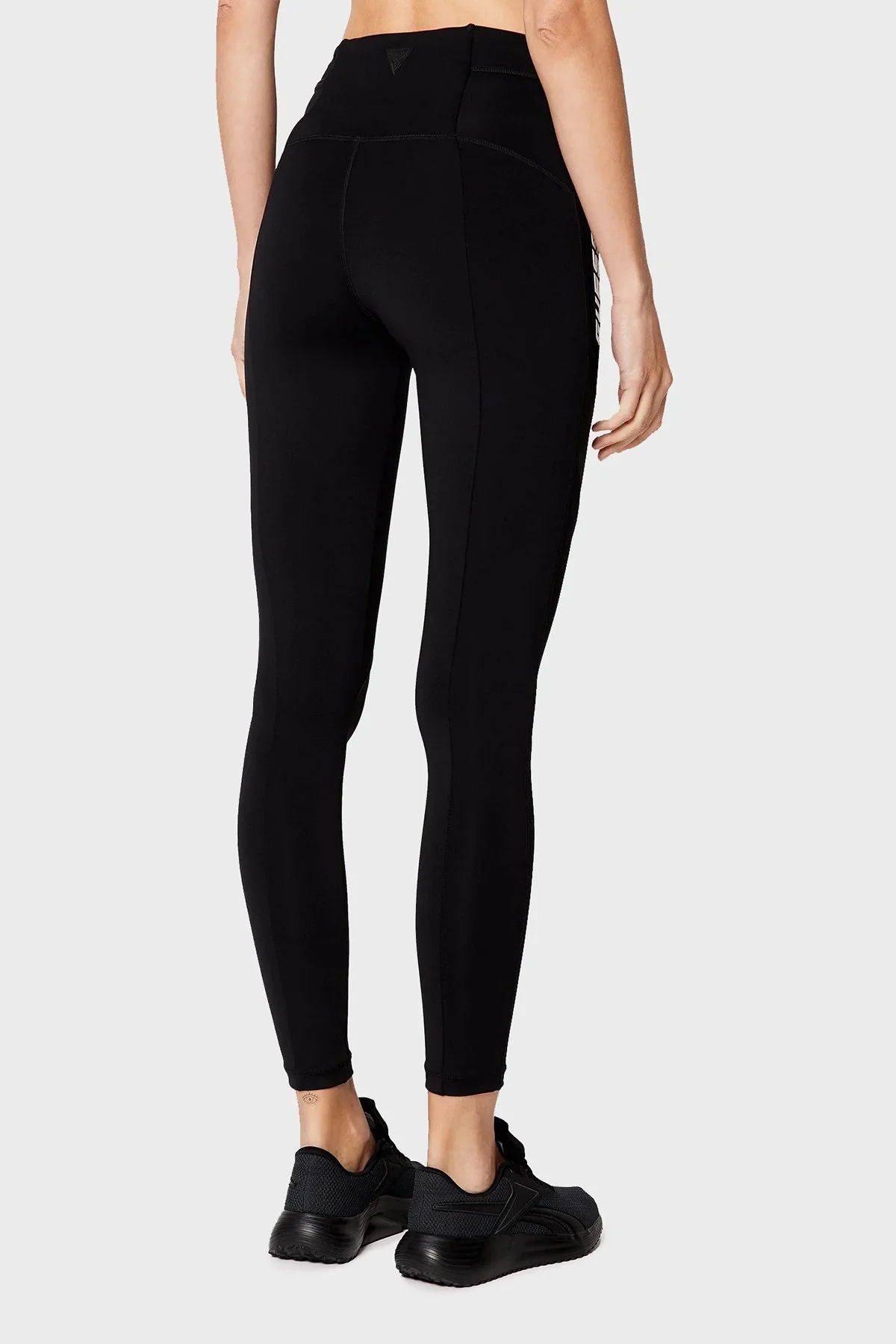 Guess Logo Baskılı Yüksek Bel Slim Fit Angelica Bayan Tayt V2YB17MC03W JBLK SİYAH - 3