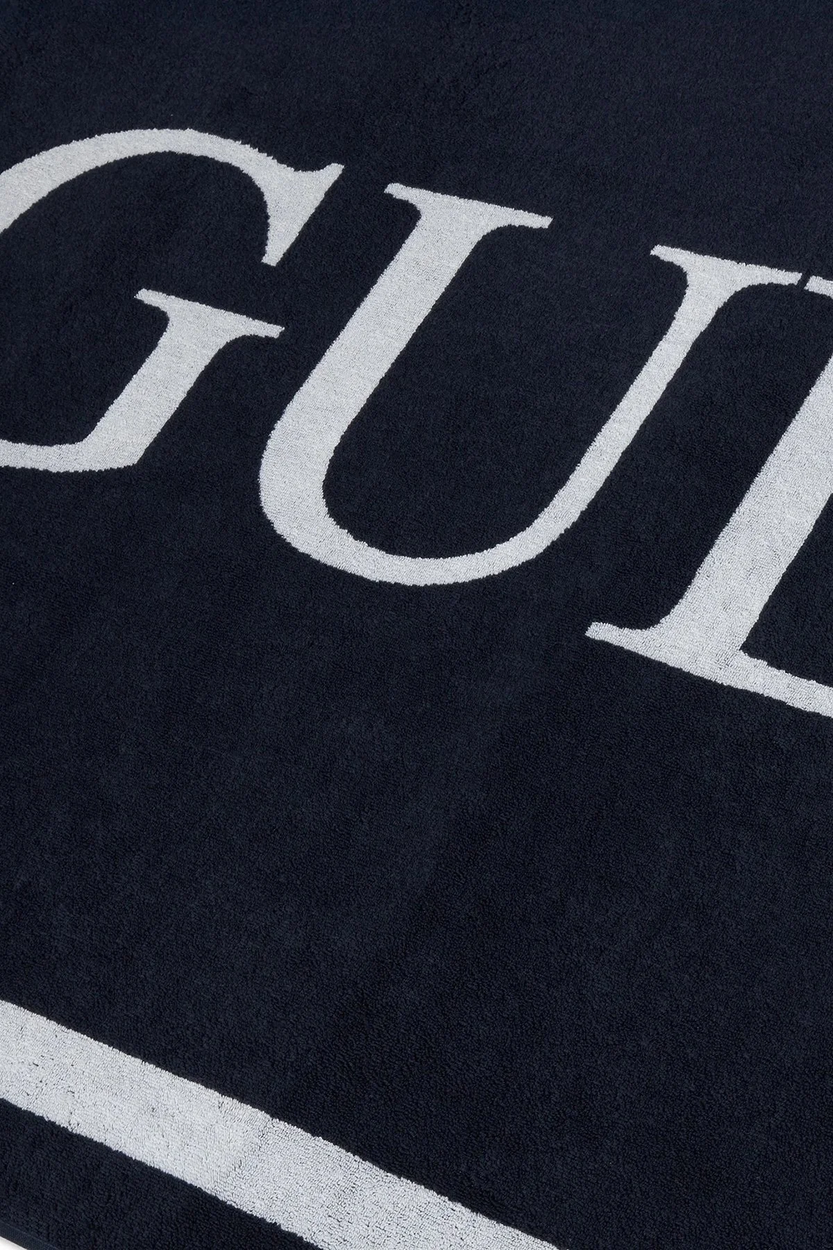 Guess Logolu % 100 Pamuk 100 x 180 cm E5GZ13SG00P Bayan Plaj Havlusu E5GZ13 SG00P A73L Lacivert Beyaz - 2