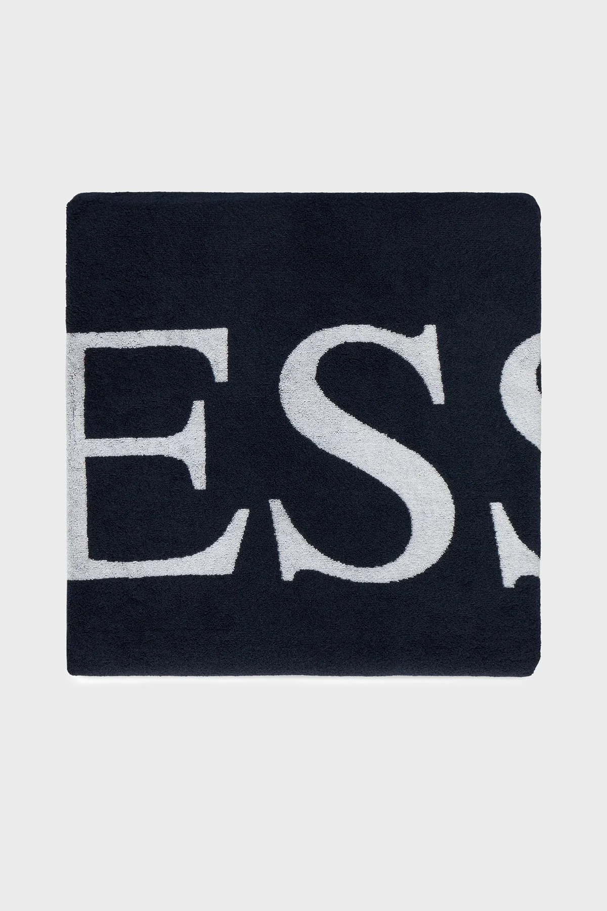 Guess Logolu % 100 Pamuk 100 x 180 cm E5GZ13SG00P Bayan Plaj Havlusu E5GZ13 SG00P A73L Lacivert Beyaz - 3