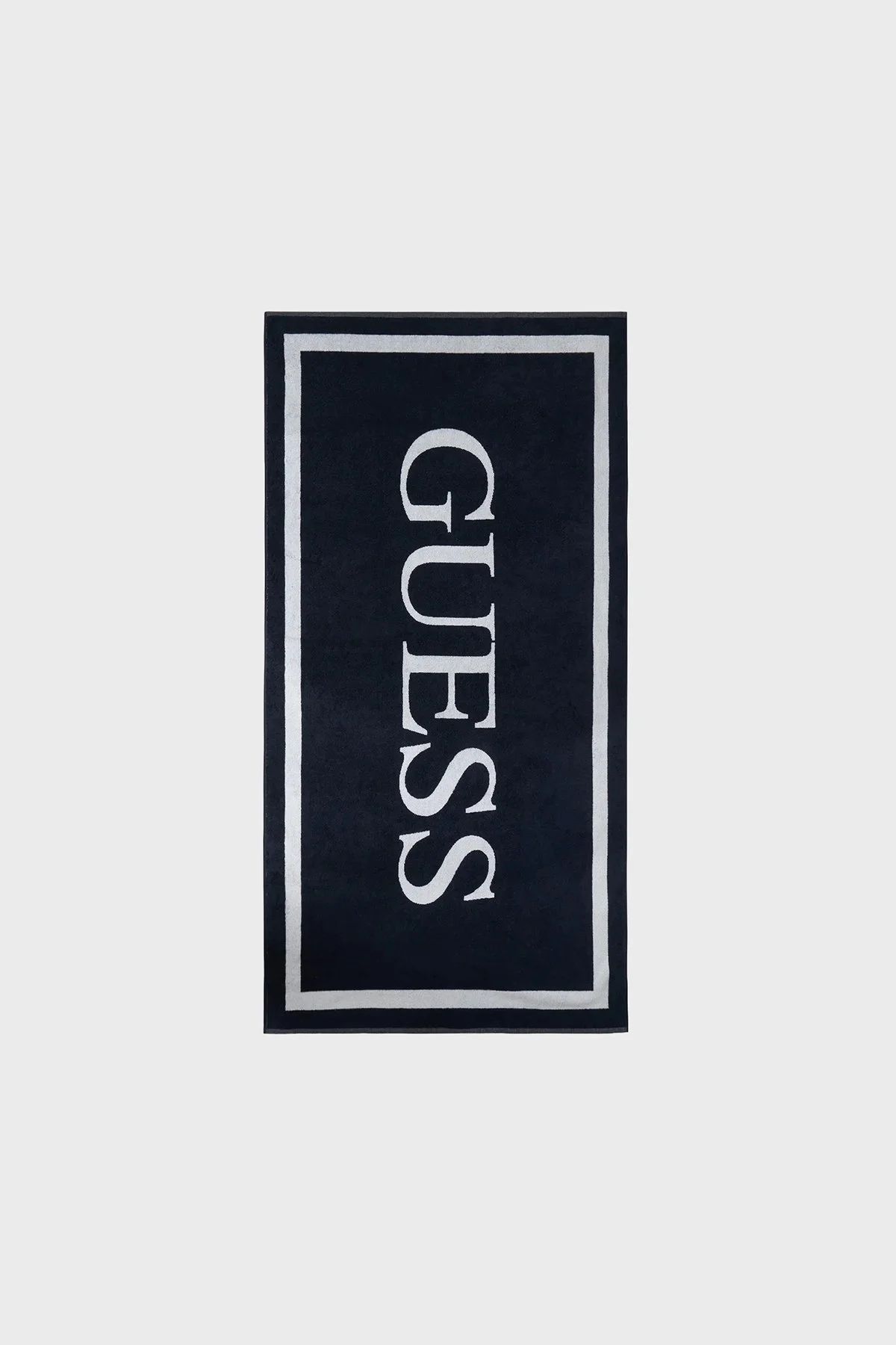 Guess Logolu % 100 Pamuk 100 x 180 cm E5GZ13SG00P Kadın Plaj Havlusu E5GZ13 SG00P A73L Lacivert Beyaz - 1