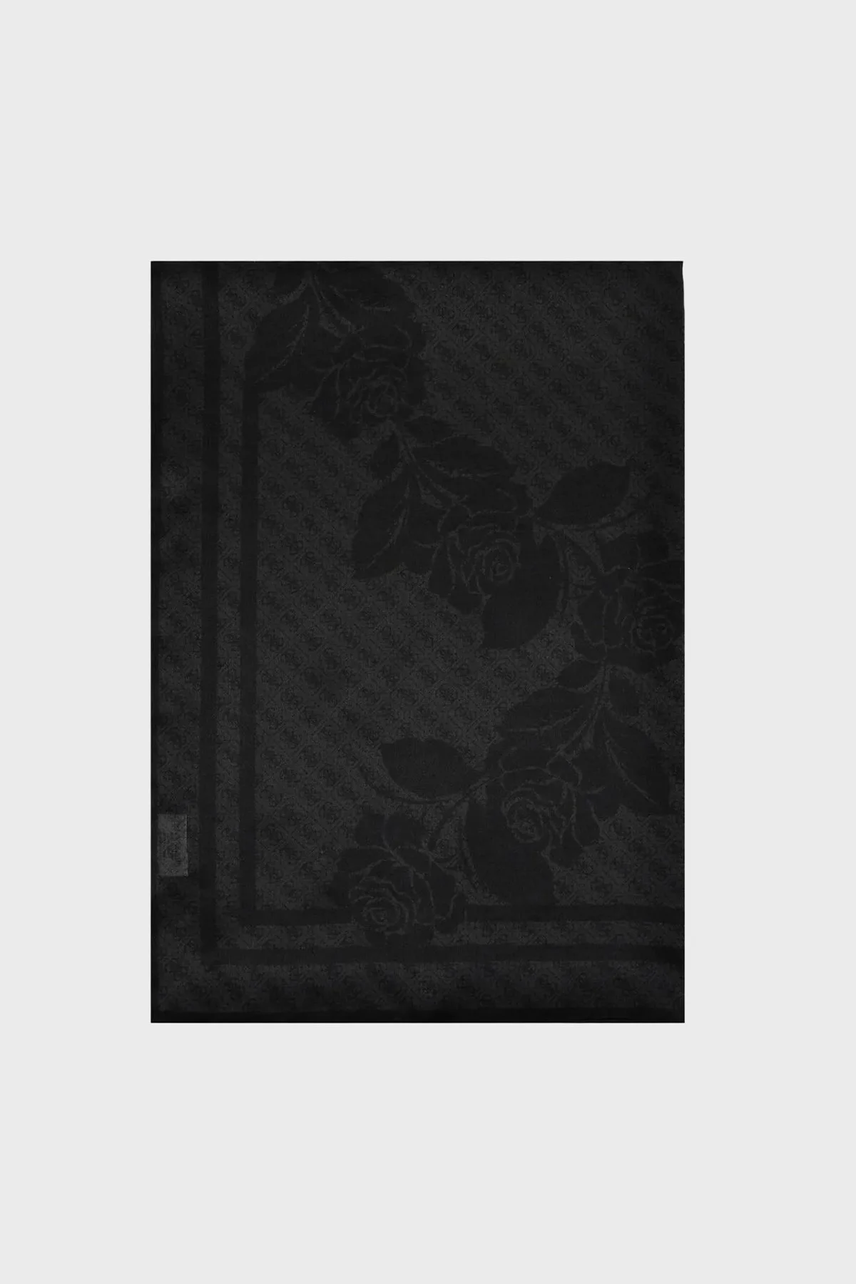 Guess Logolu 70 x 200 cm İpek Kadın Şal AW5750 SIL03 BLA Siyah - 1