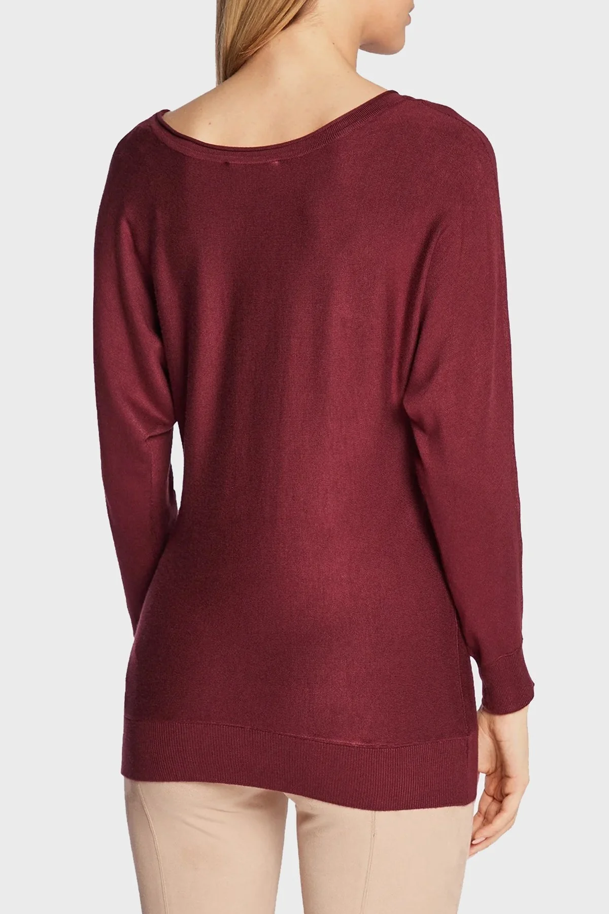 Guess Logolu Amelie Relaxed Fit Bayan Kazak W2BR49Z2NQ2 A502 BORDO - 3