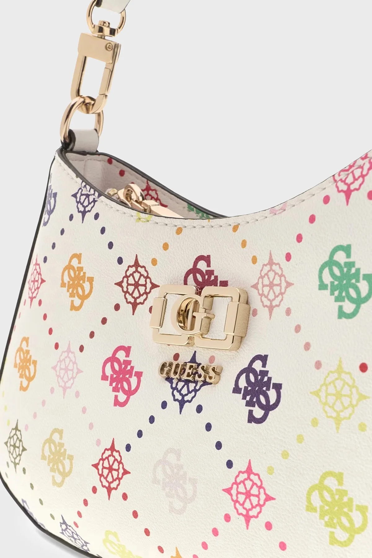 Guess Logolu Ayarlanabilir Askılı Kadın Çanta HWGM99 28180 MUO EKRU - 5