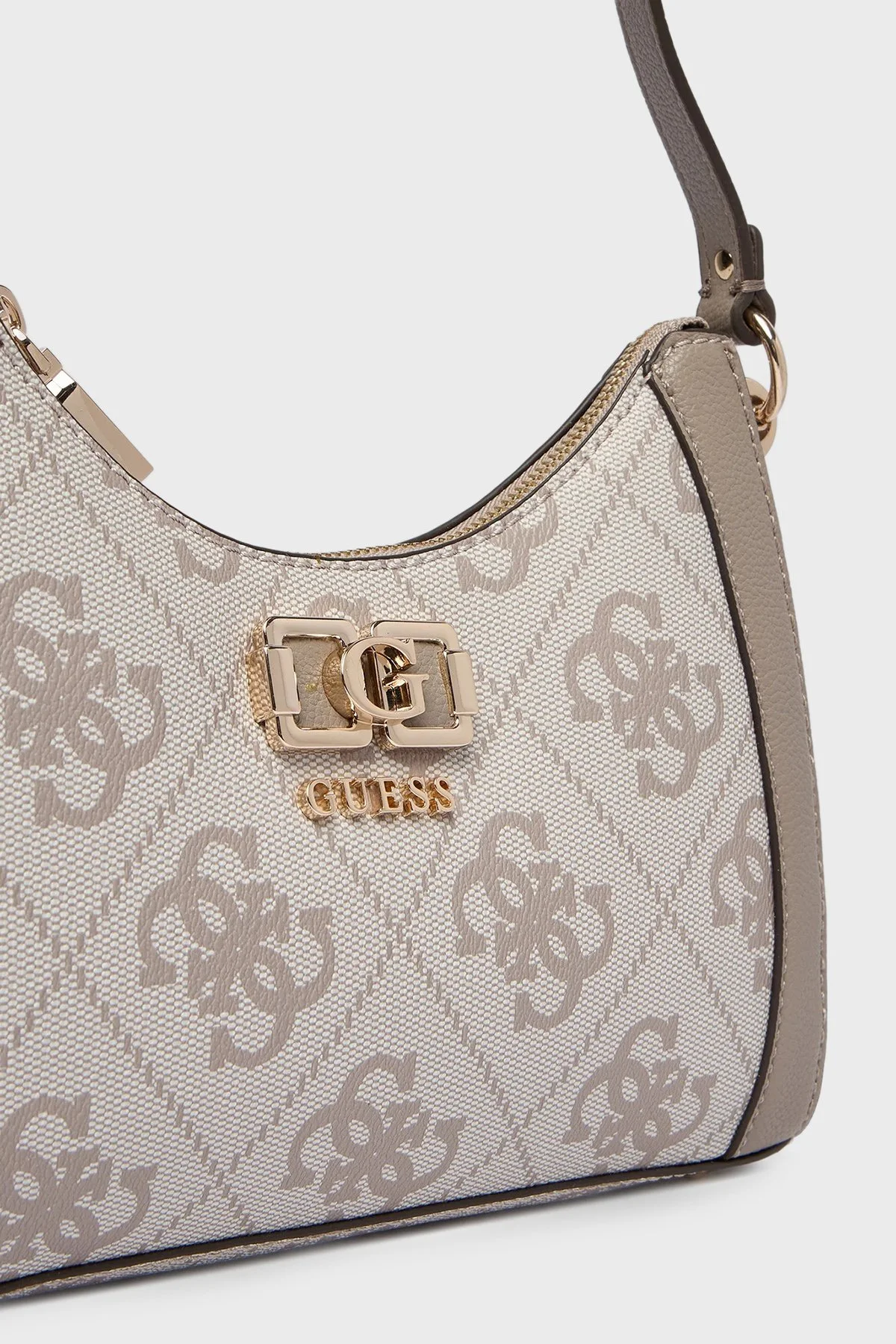 Guess Logolu Ayarlanabilir Omuz Askılı HWOS9901180 Bayan Çanta HWOS99 01180 DKO BEJ - 4