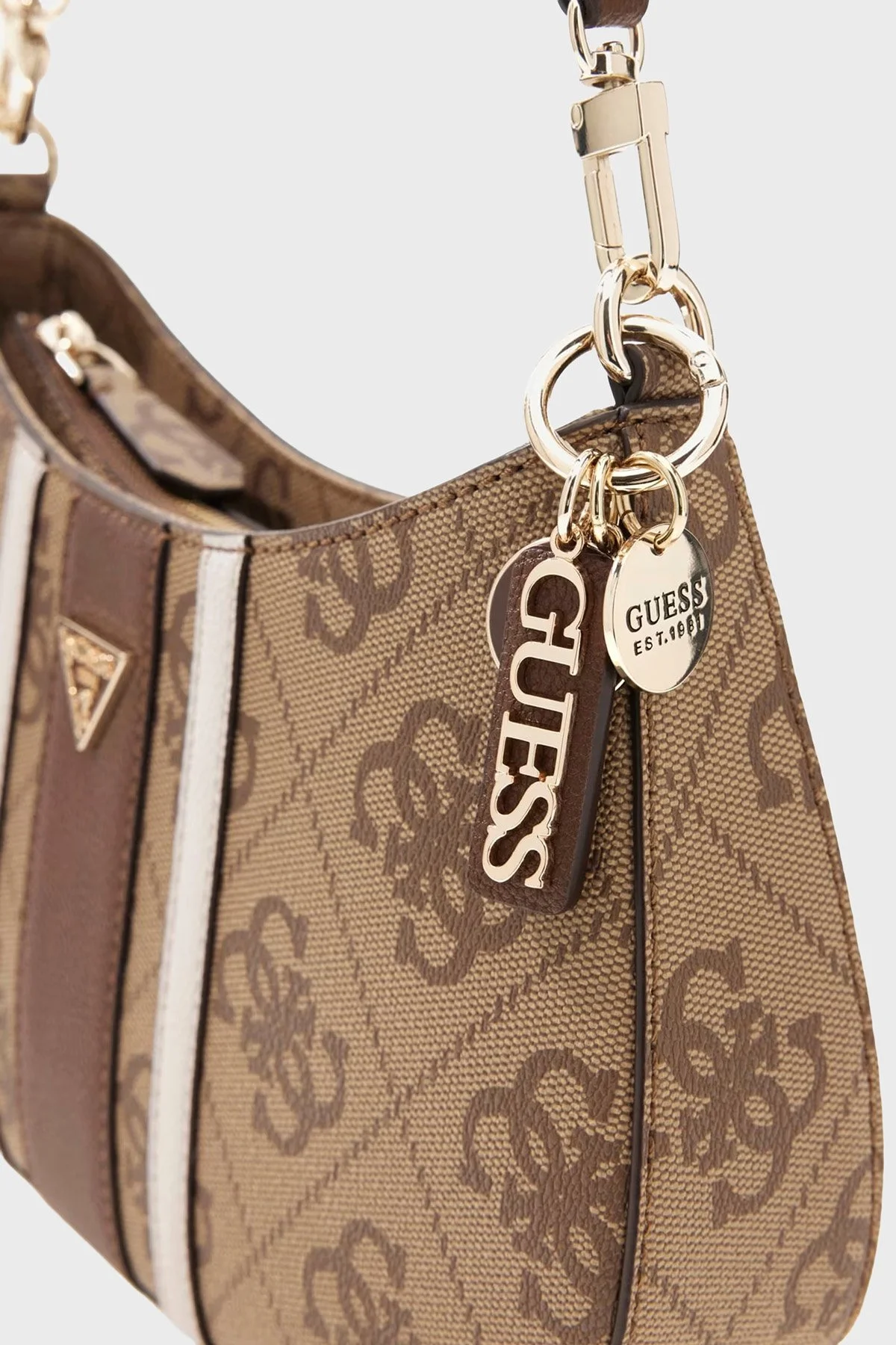 Guess Logolu Ayarlanabilir Omuz Askılı HWSS9672180 Kadın Çanta HWSS96 72180 LGW KAHVE - 5