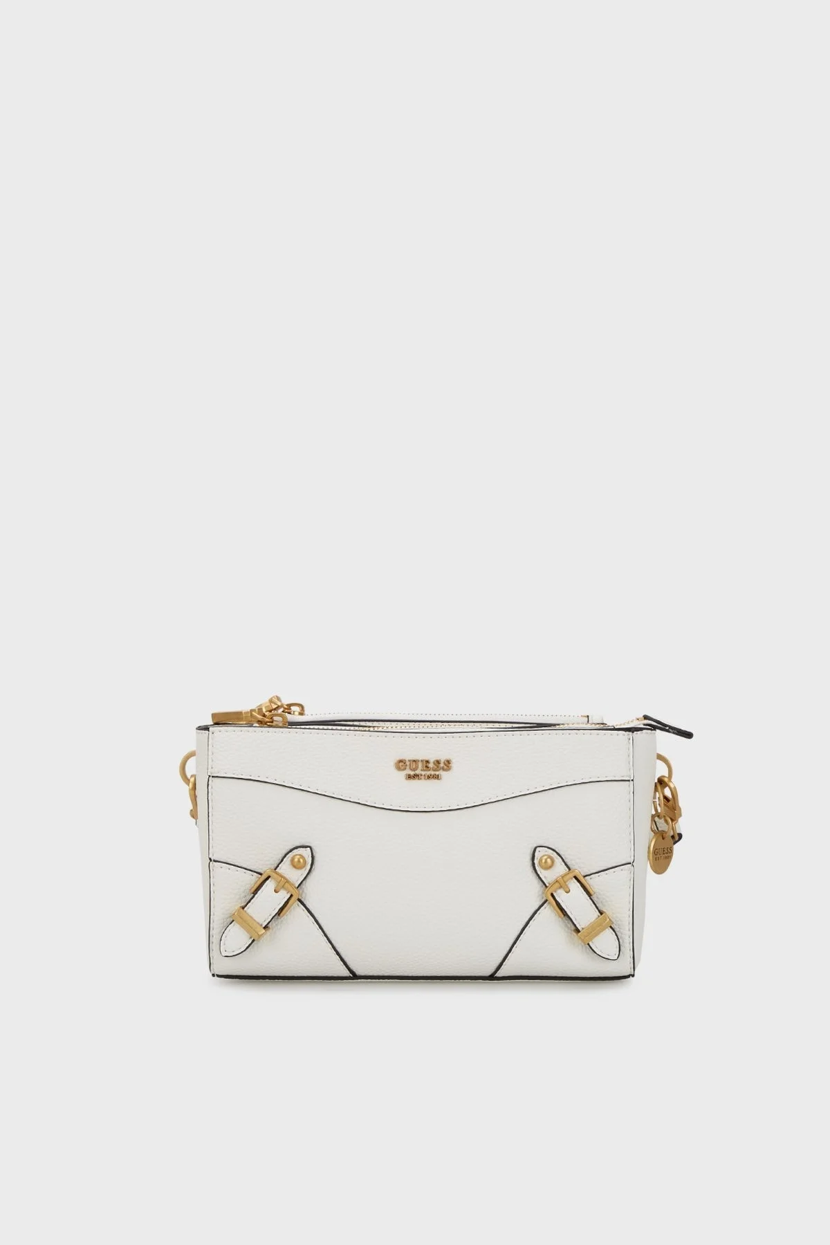 Guess Logolu Ayarlanabilir ve Çıkarılabilir Omuz Askılı Didi Bayan Çanta HWBA8744720 WHI BEYAZ - 1