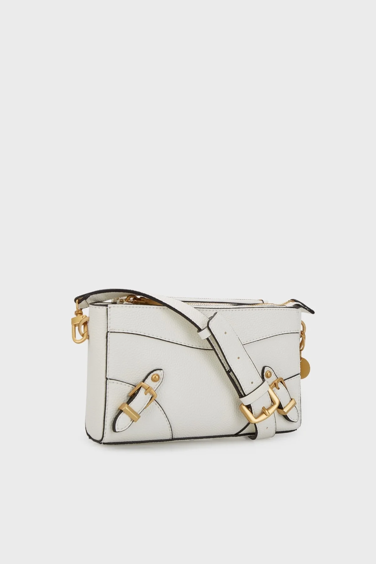 Guess Logolu Ayarlanabilir ve Çıkarılabilir Omuz Askılı Didi Bayan Çanta HWBA8744720 WHI BEYAZ - 5