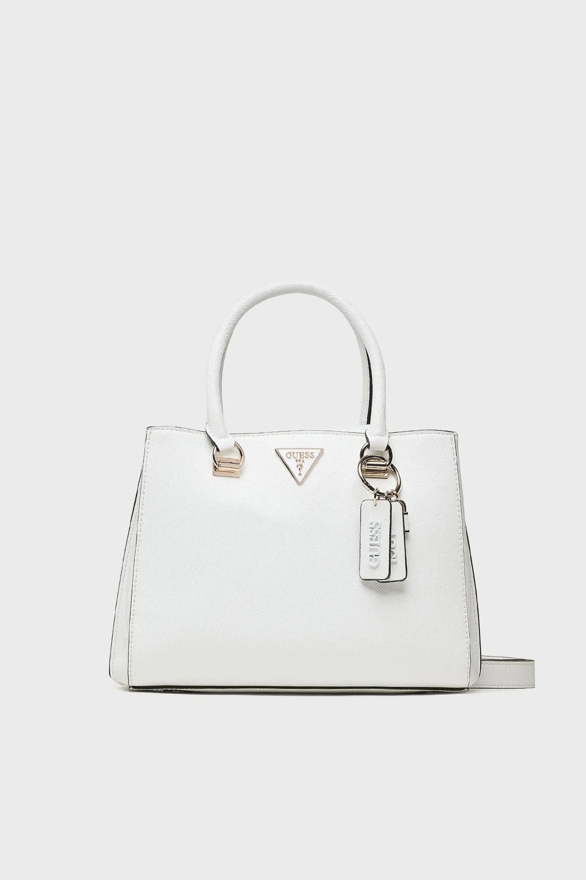 Guess Logolu Ayarlanabilir ve Çıkarılabilir Omuz Askılı Noelle Bayan Çanta HWZG7879060 WHI BEYAZ - 1