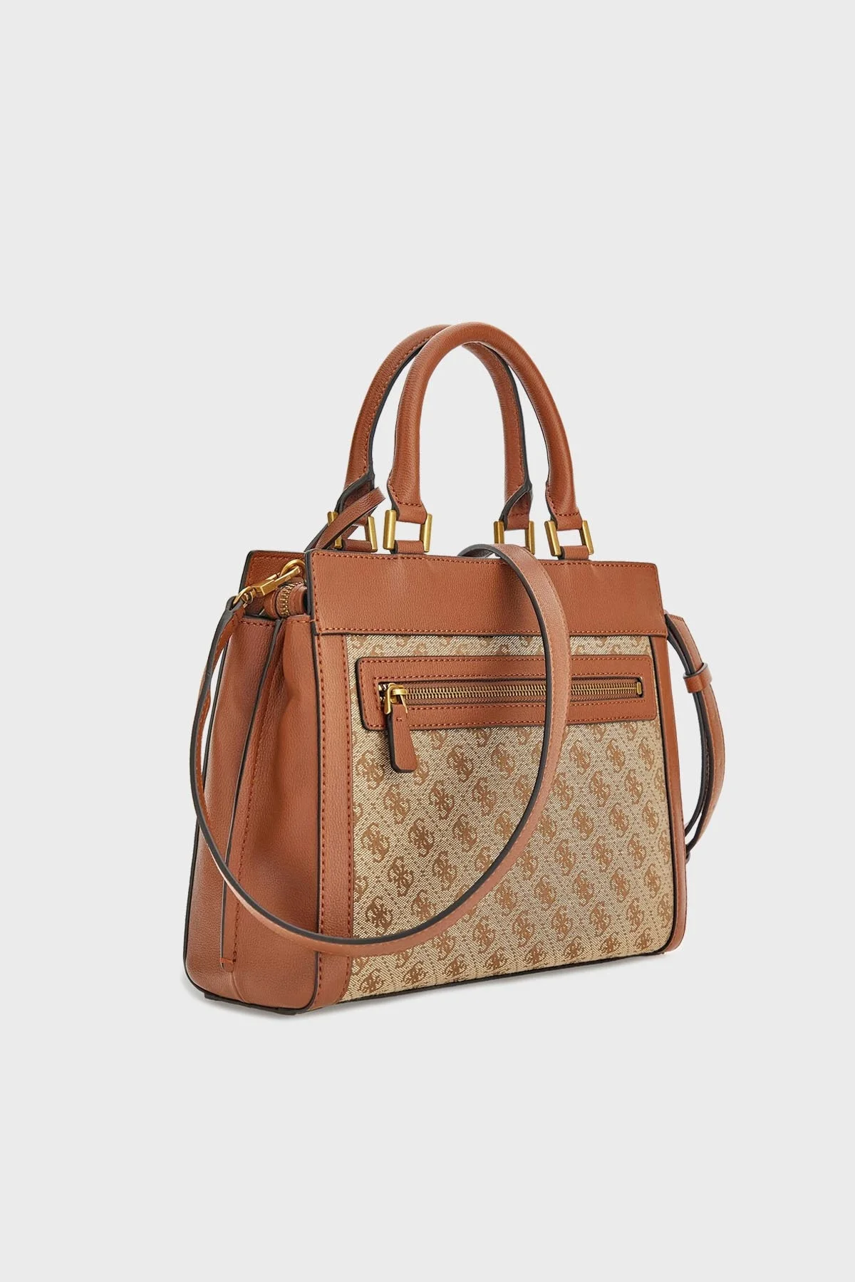 Guess Logolu Ayarlanabilir ve Çıkartılabilir Omuz Askılı Katey Bayan Çanta HWJB7870260 LLG KAHVE - 4