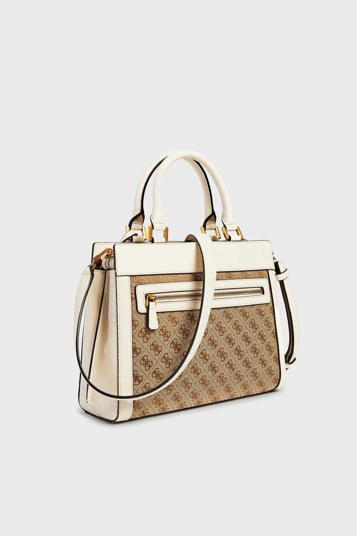 Guess Logolu Ayarlanabilir ve Çıkartılabilir Omuz Askılı Katey Bayan Çanta HWJB7870260 LLS KAHVE-BEJ - 4