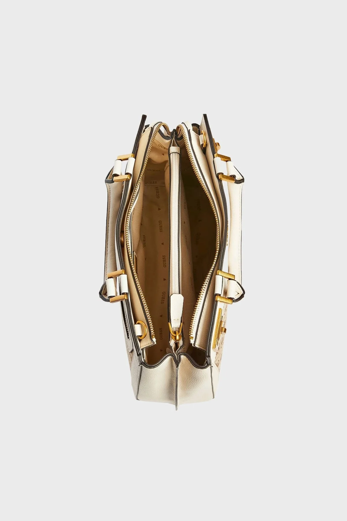 Guess Logolu Ayarlanabilir ve Çıkartılabilir Omuz Askılı Katey Bayan Çanta HWJB7870260 LLS KAHVE-BEJ - 5