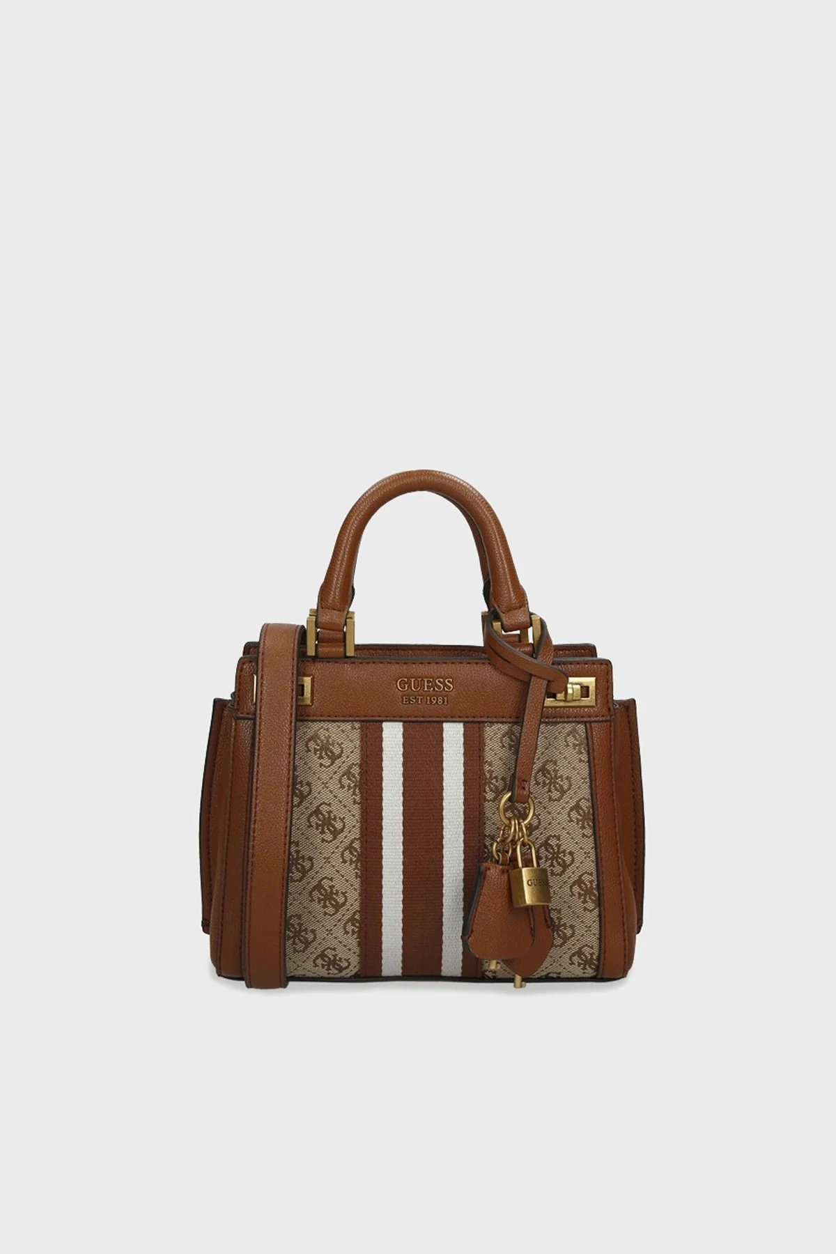 Guess Logolu Ayarlanabilir ve Çıkartılabilir Omuz Askılı Katey Bayan Çanta HWJB7870730 LLG KAHVE - 1