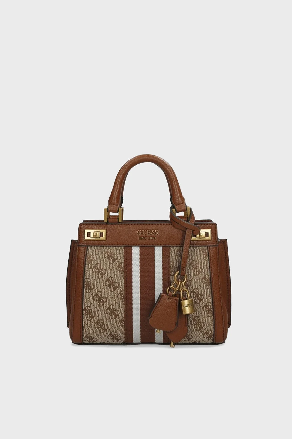 Guess Logolu Ayarlanabilir ve Çıkartılabilir Omuz Askılı Katey Bayan Çanta HWJB7870730 LLG KAHVE - 2