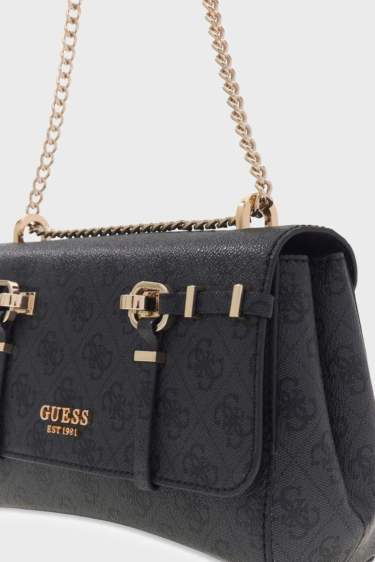 Guess Logolu Ayarlanabilir Zincir Askılı HWSG9917210 Kadın Çanta HWSG99 17210 CLO ANTRASİT - 4