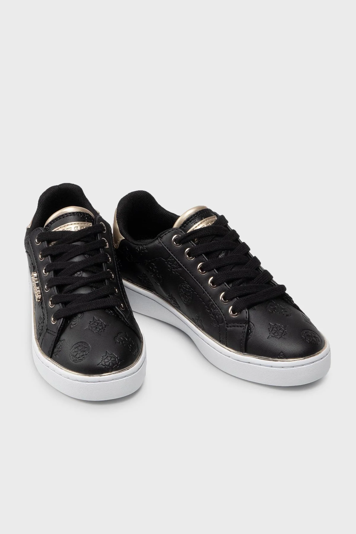 Guess Logolu Beckie Sneaker Bayan Ayakkabı FL5BEKFAL12 BLKBL SİYAH - 7