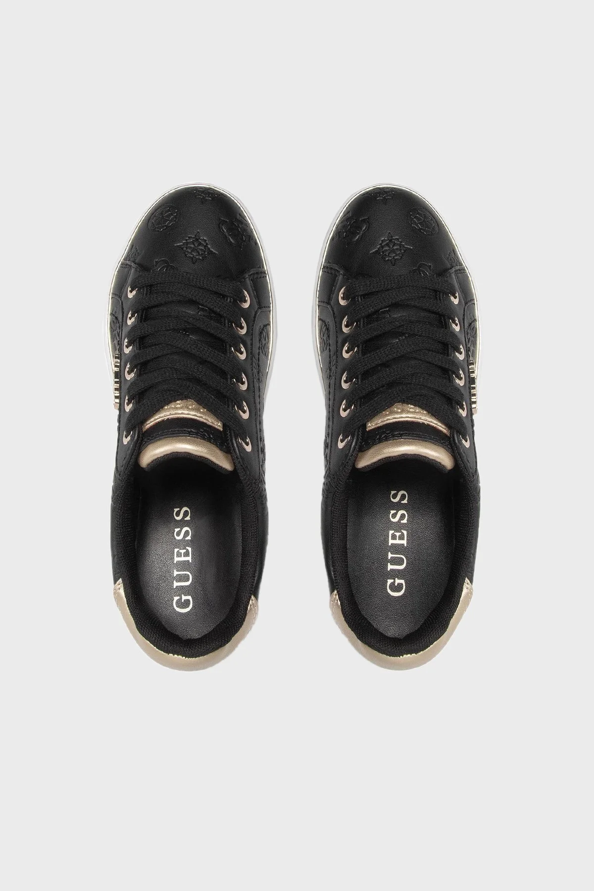 Guess Logolu Beckie Sneaker Bayan Ayakkabı FL5BEKFAL12 BLKBL SİYAH - 10
