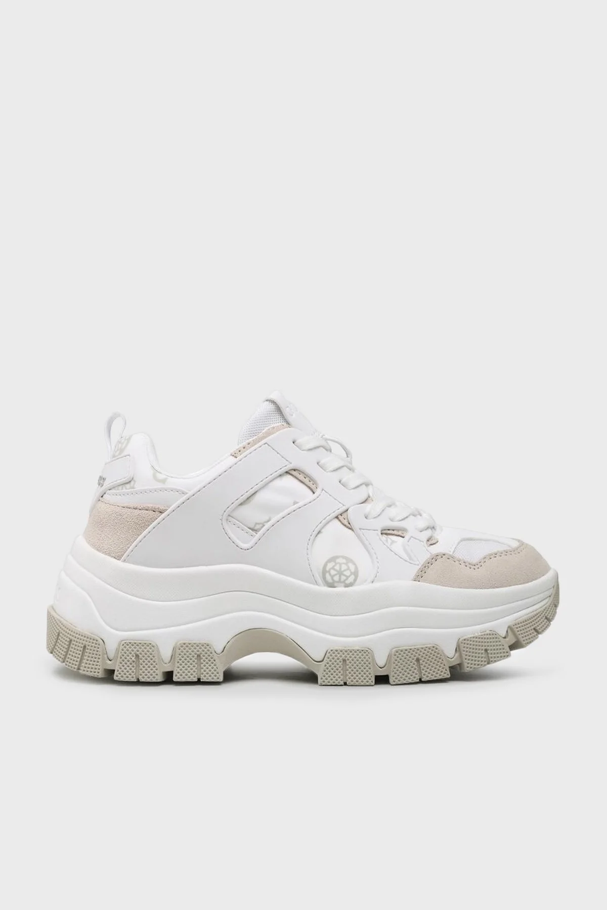 Guess Logolu Brayjen Hakiki Deri Sneaker Bayan Ayakkabı FL5BRJ SMT12 WHIGR BEYAZ - 1