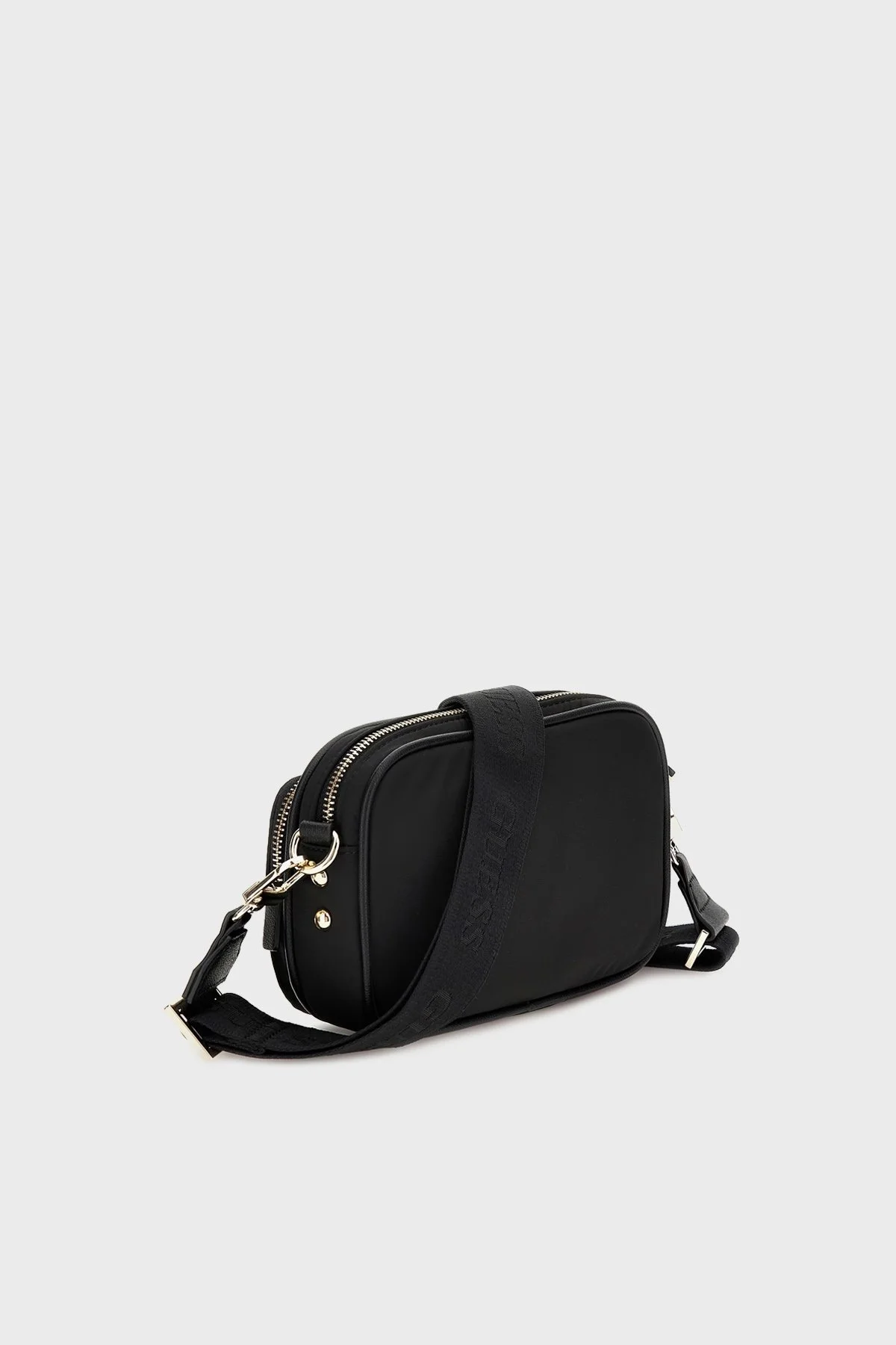 Guess Logolu Çıkarılabilir Askılı Eco Gemma Bayan Çanta HWEYG839572 BLA SİYAH - 3