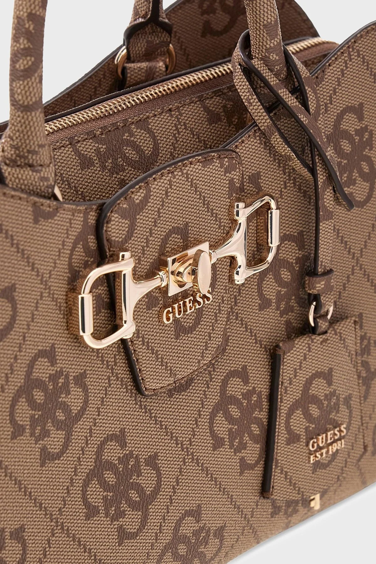 Guess Logolu Çıkarılabilir Askılı HWOS9924060 Kadın Çanta HWOS99 24060 LTL KAHVE - 5