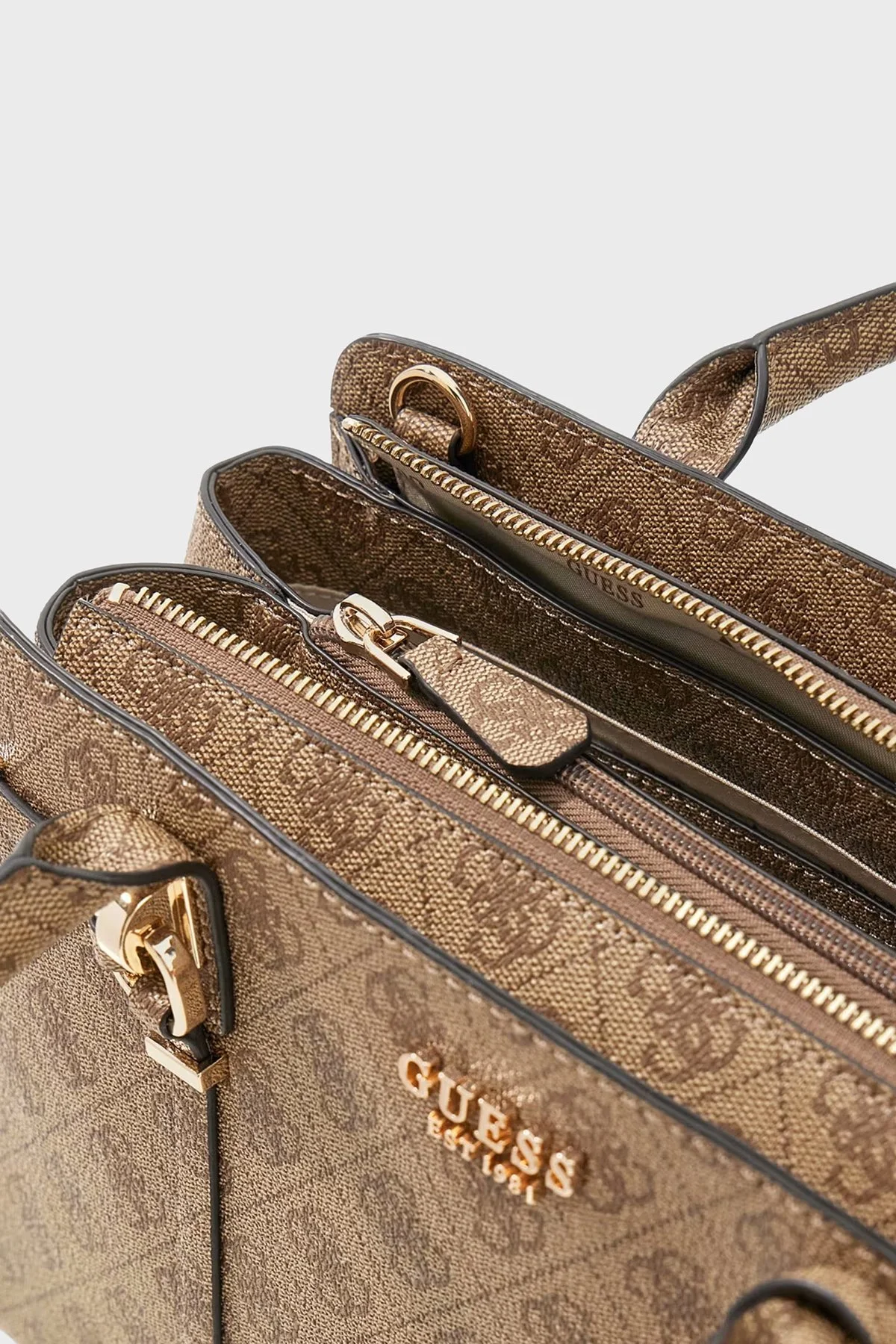 Guess Logolu Çıkarılabilir Askılı HWSG9917060 Kadın Çanta HWSG99 17060 LTL KAHVE - 5