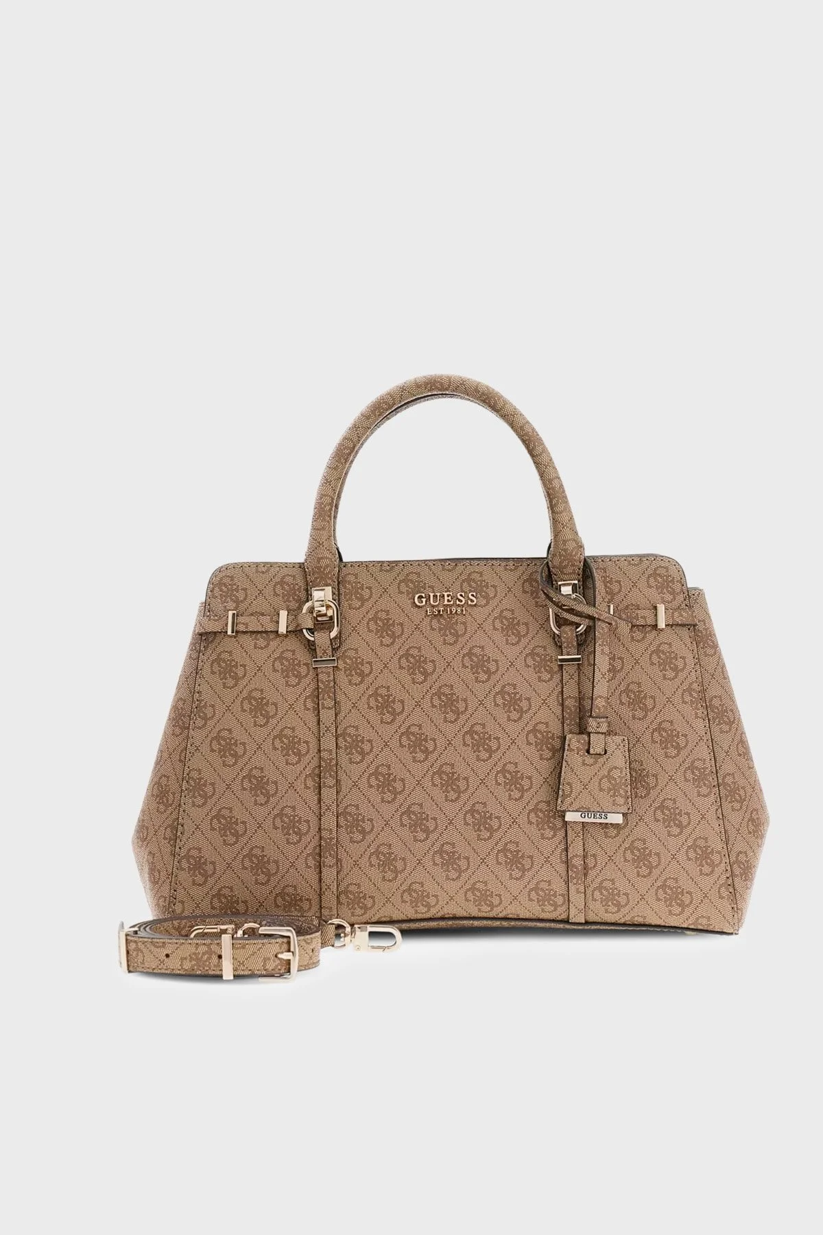 Guess Logolu Çıkarılabilir Askılı HWSG9917060 Kadın Çanta HWSG99 17060 LTL KAHVE - 6