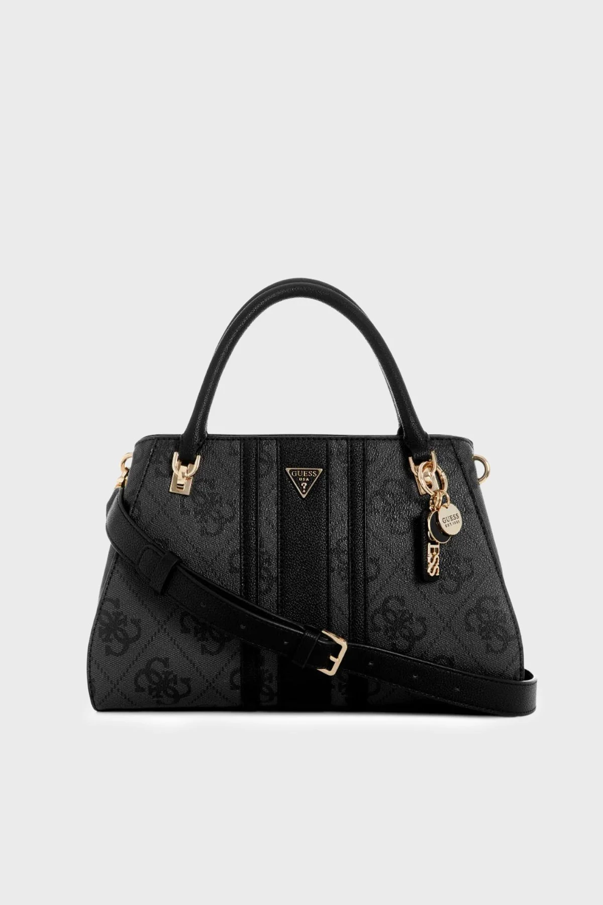 Guess Logolu Çıkarılabilir Askılı HWSS9672070 Kadın Çanta HWSS96 72070 CLO ANTRASİT - 1